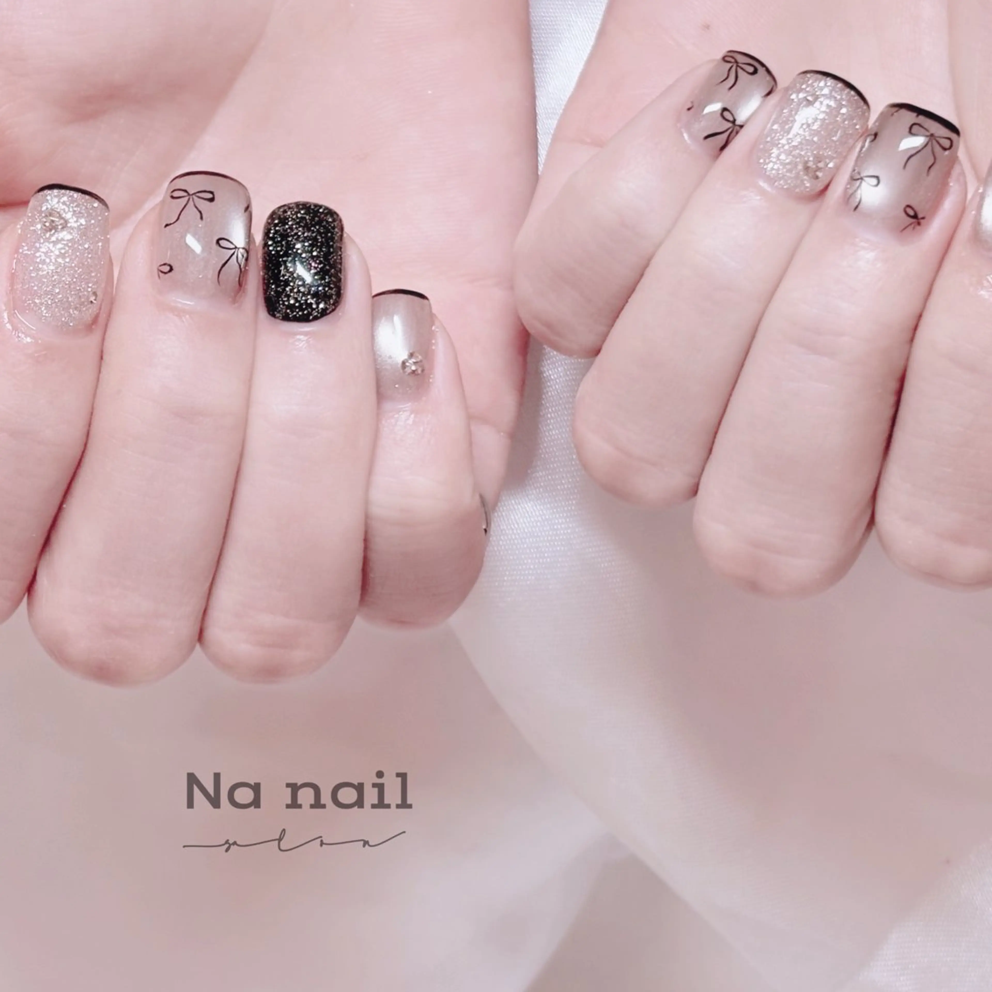ネイル フレンチネイル マグネットネイル ハンドネイル ハンドケア CC Nail 高田馬場のネイルデザイン