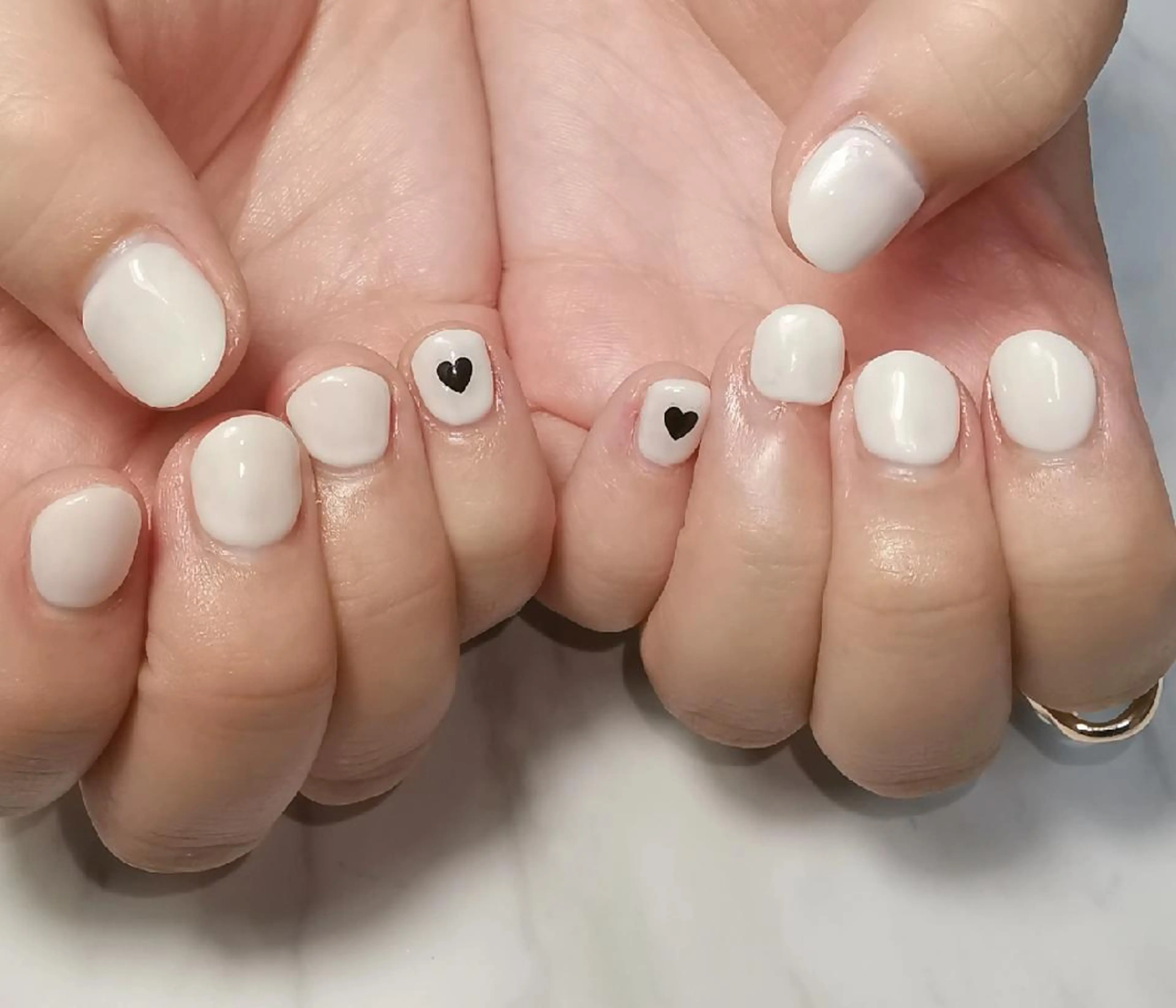ネイル ハート ハンドネイル reve あやののネイルデザイン