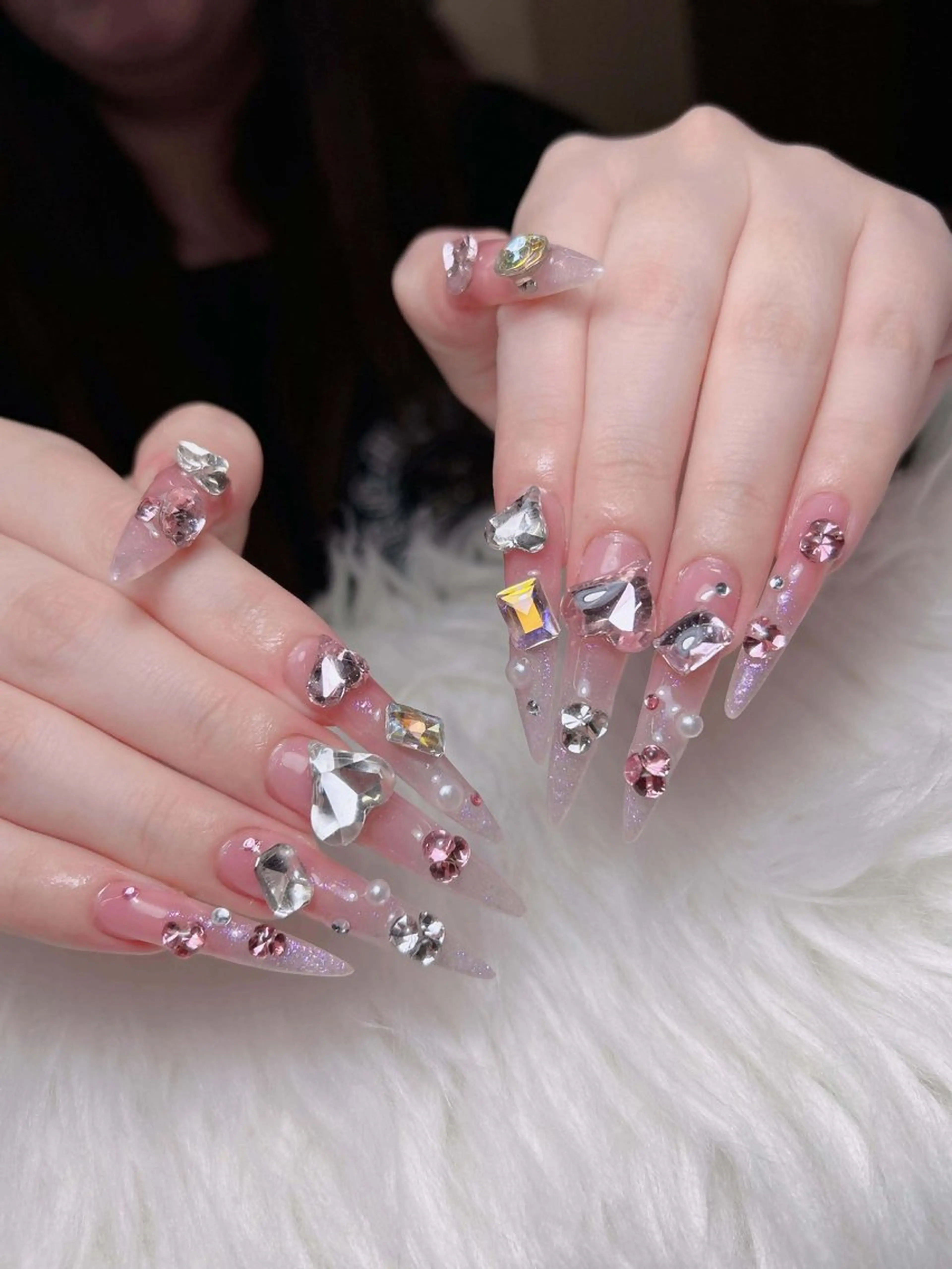 ネイル オーロラネイル チークネイル フットネイル フレンチネイル ハロウィン ハンドネイル Lumi Nail 新大久保3‘のネイルデザイン