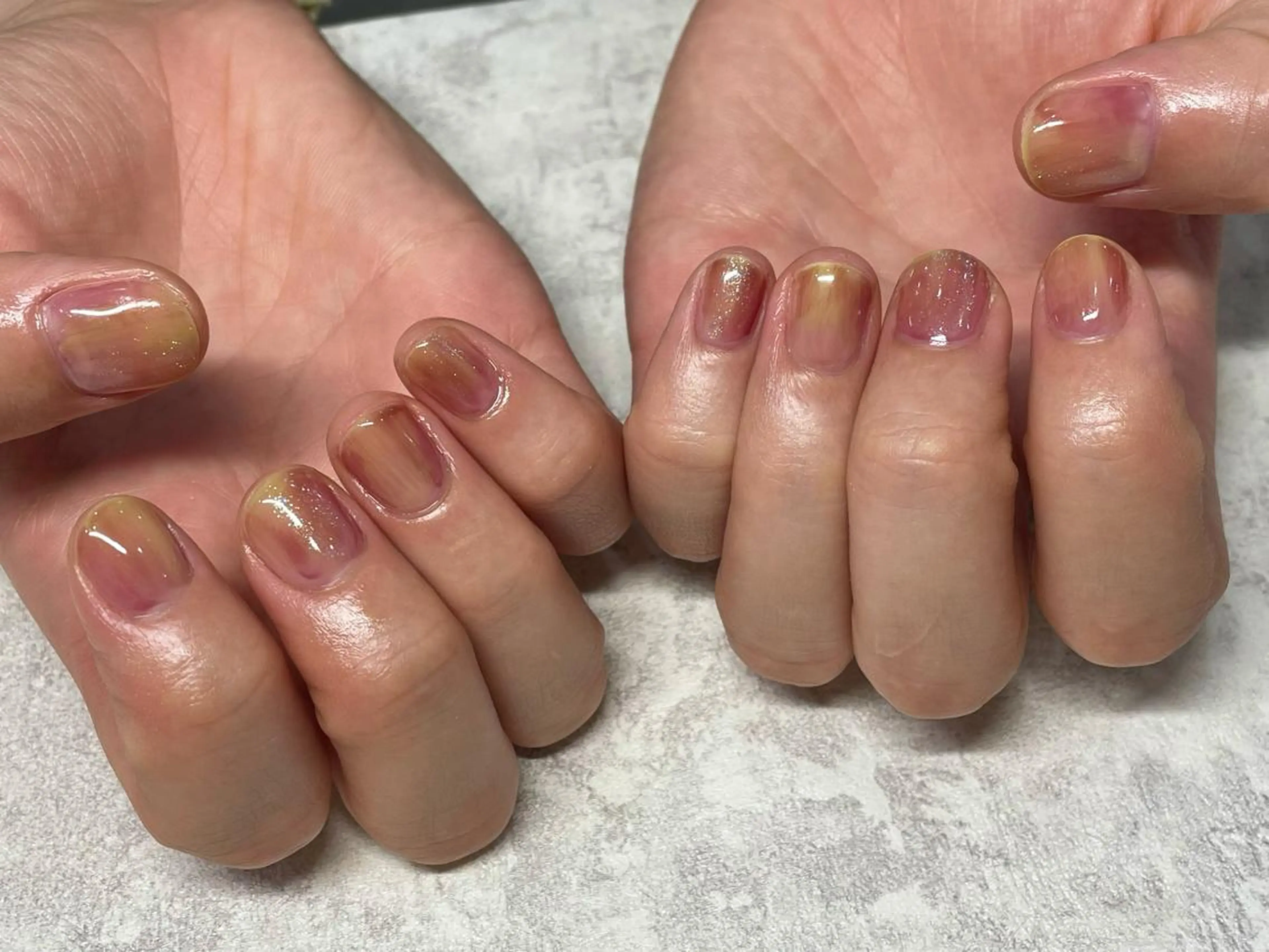 ネイル ニュアンスネイル Nagashima sanaのネイルデザイン