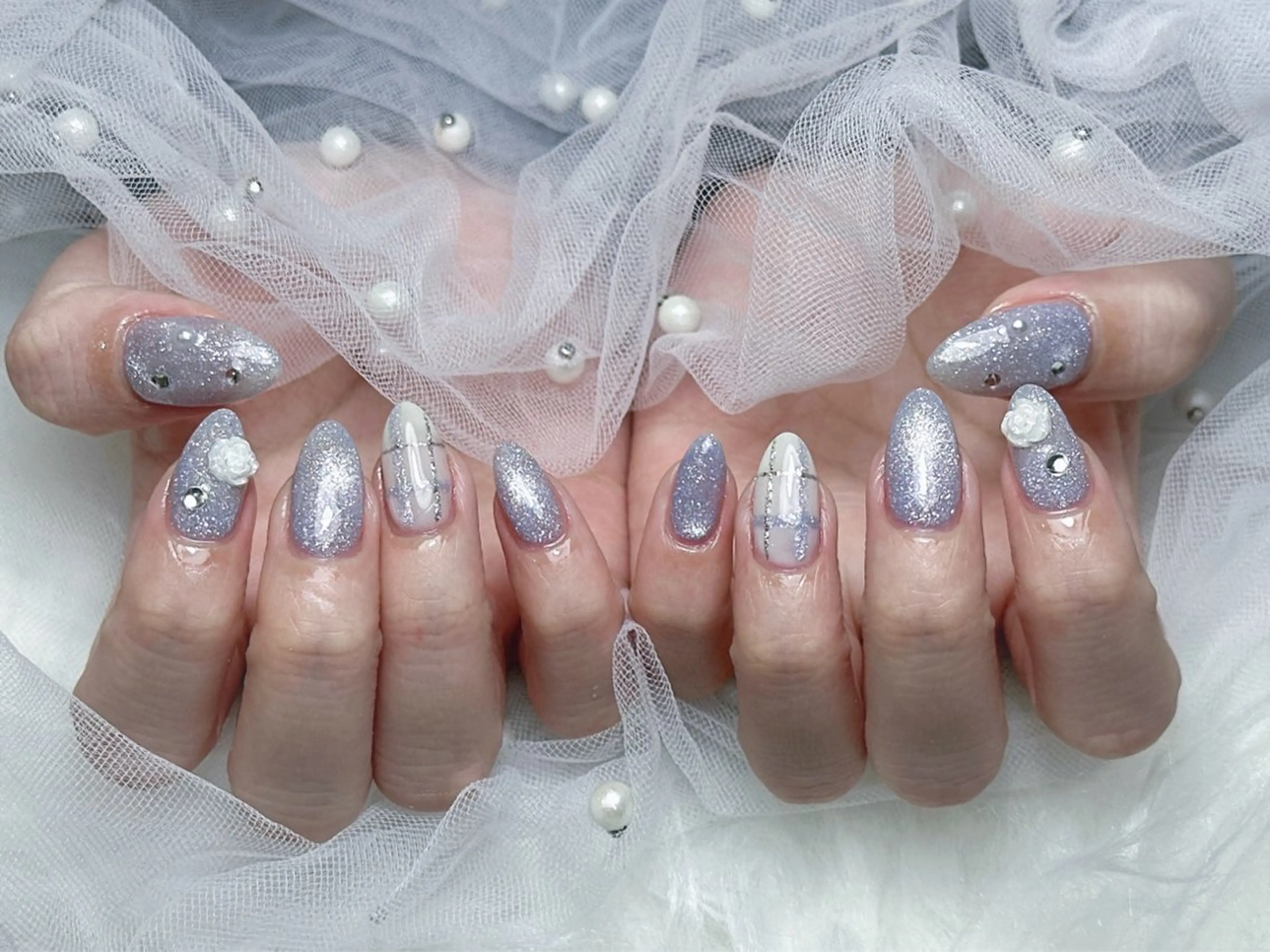 ネイル ハンドネイル フットネイル 【Eclat エクラ】nail&beauty所属・Eclat〔エクラ〕 MOEKA𝜗𝜚*のネイルデザイン