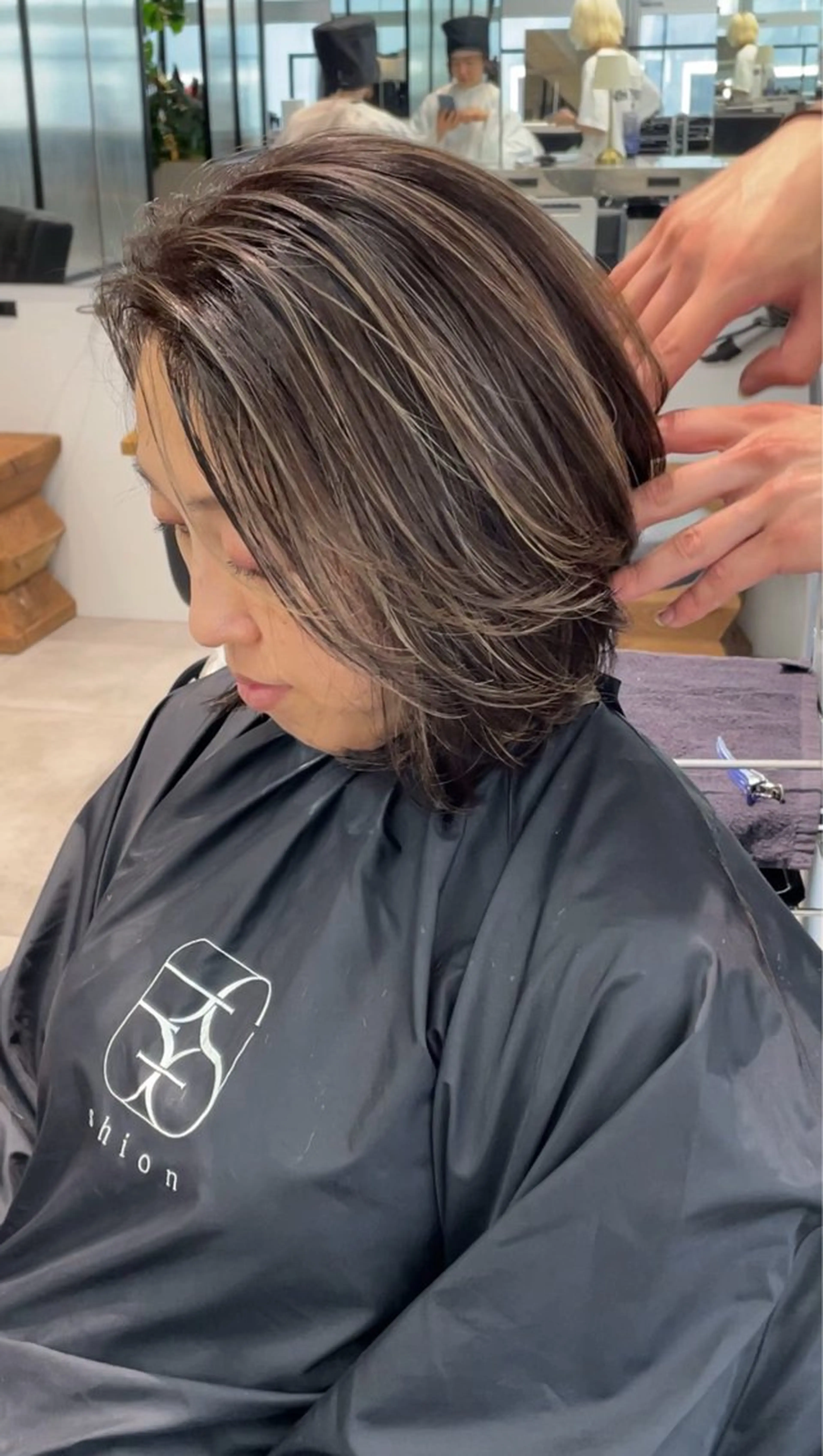 カラー ハイライトカラー 韓国風 レイヤー/seiyaのヘアスタイル