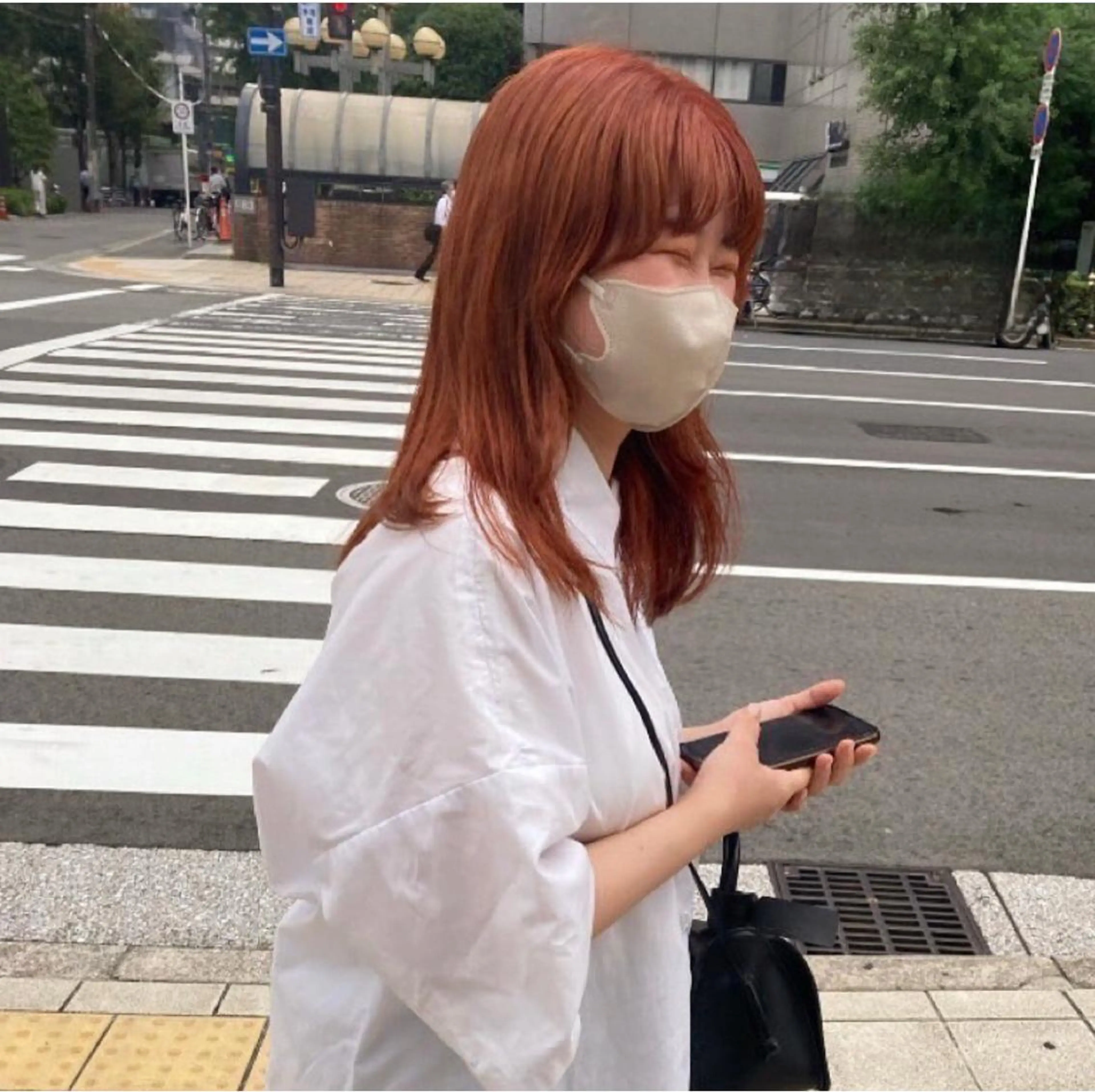 ミディアム レイヤーカット カット ヘアカラー トリートメント 透明感カラー/ 髪質改善✨️💞萌愛のヘアスタイル