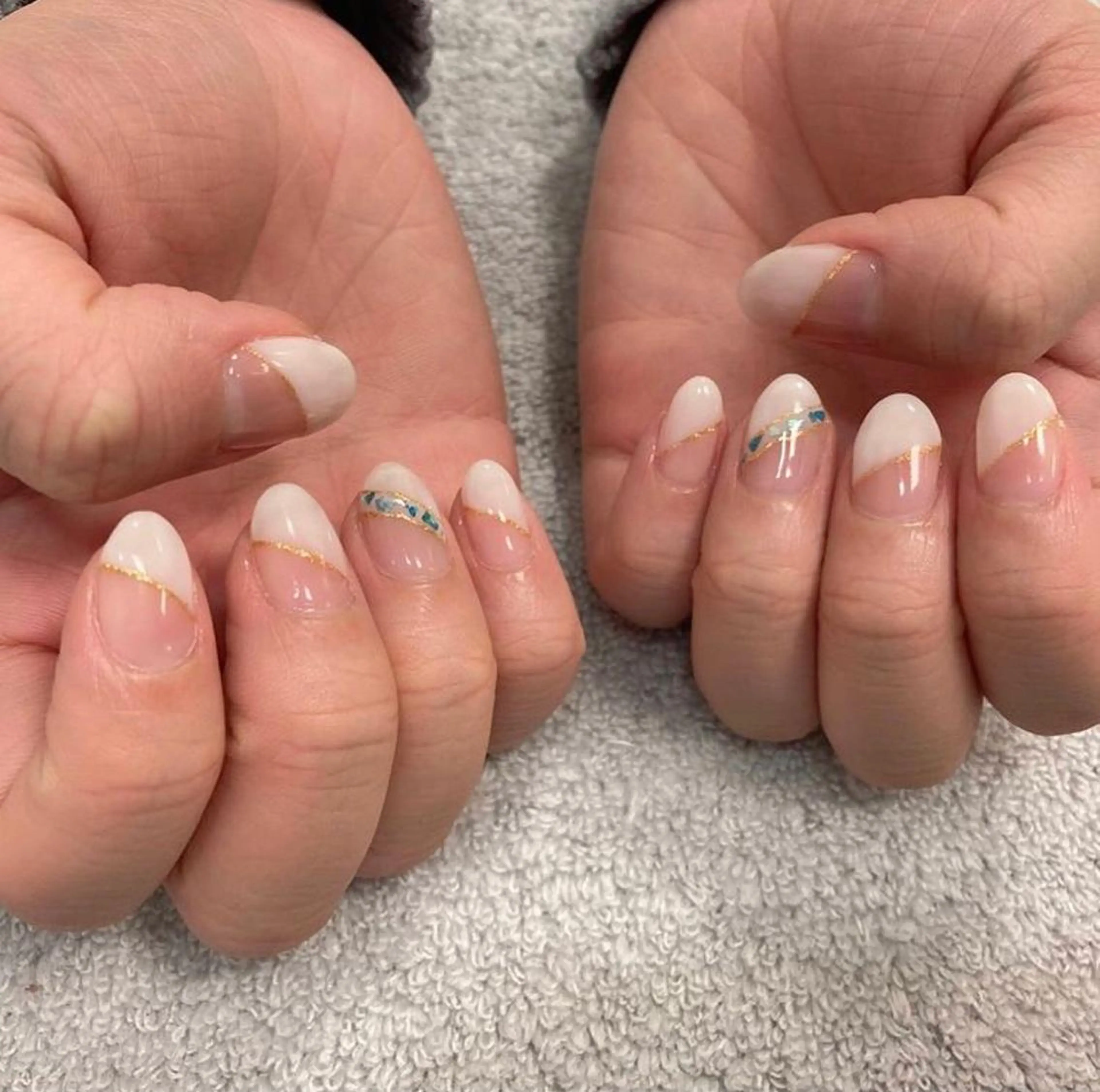 ネイル アートネイル ラメ(グリッター) Mojyam nail所属・松本 実咲のネイルデザイン