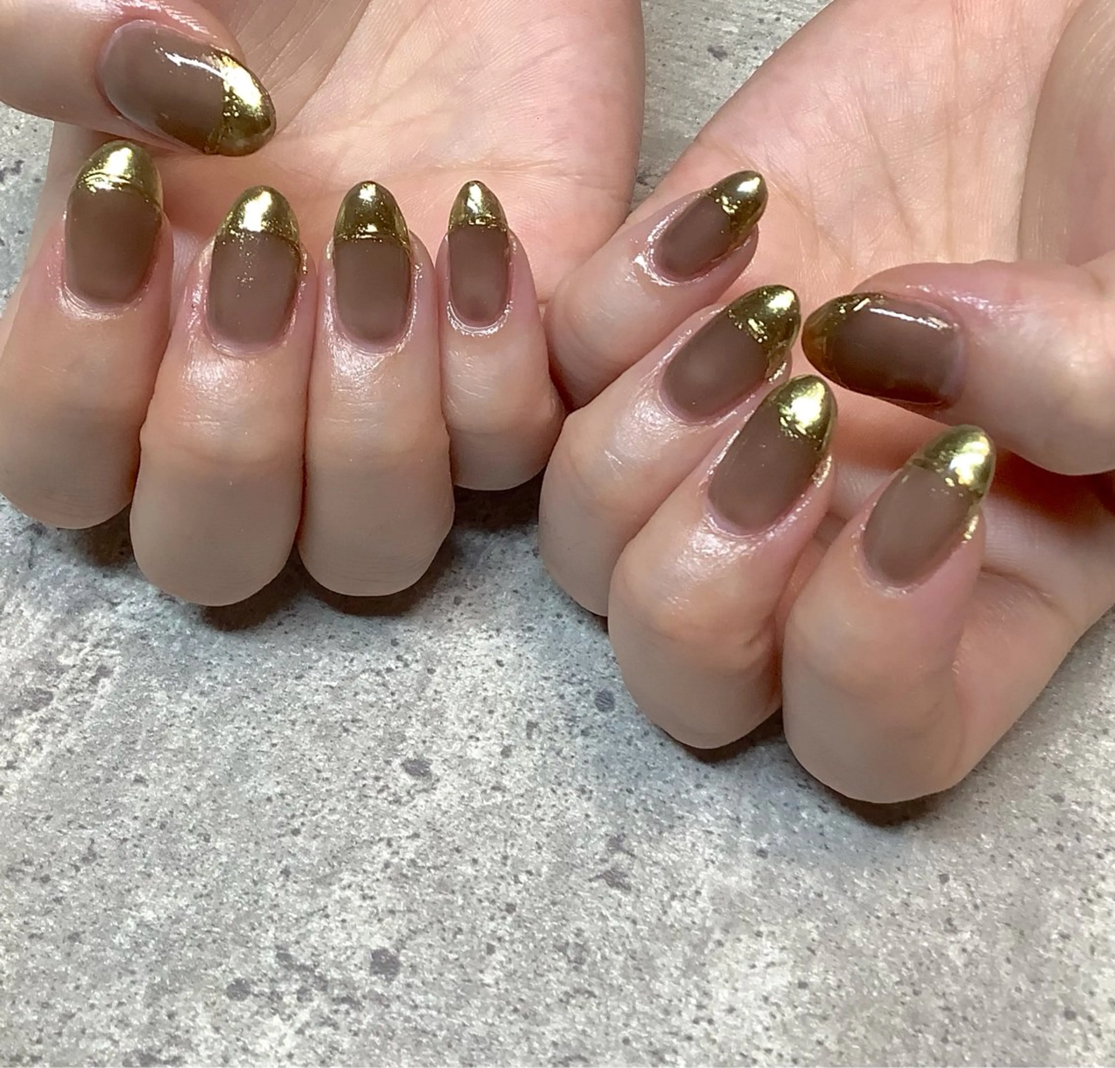 【オフ込み】ミラーフレンチ♪お色変更可の写真