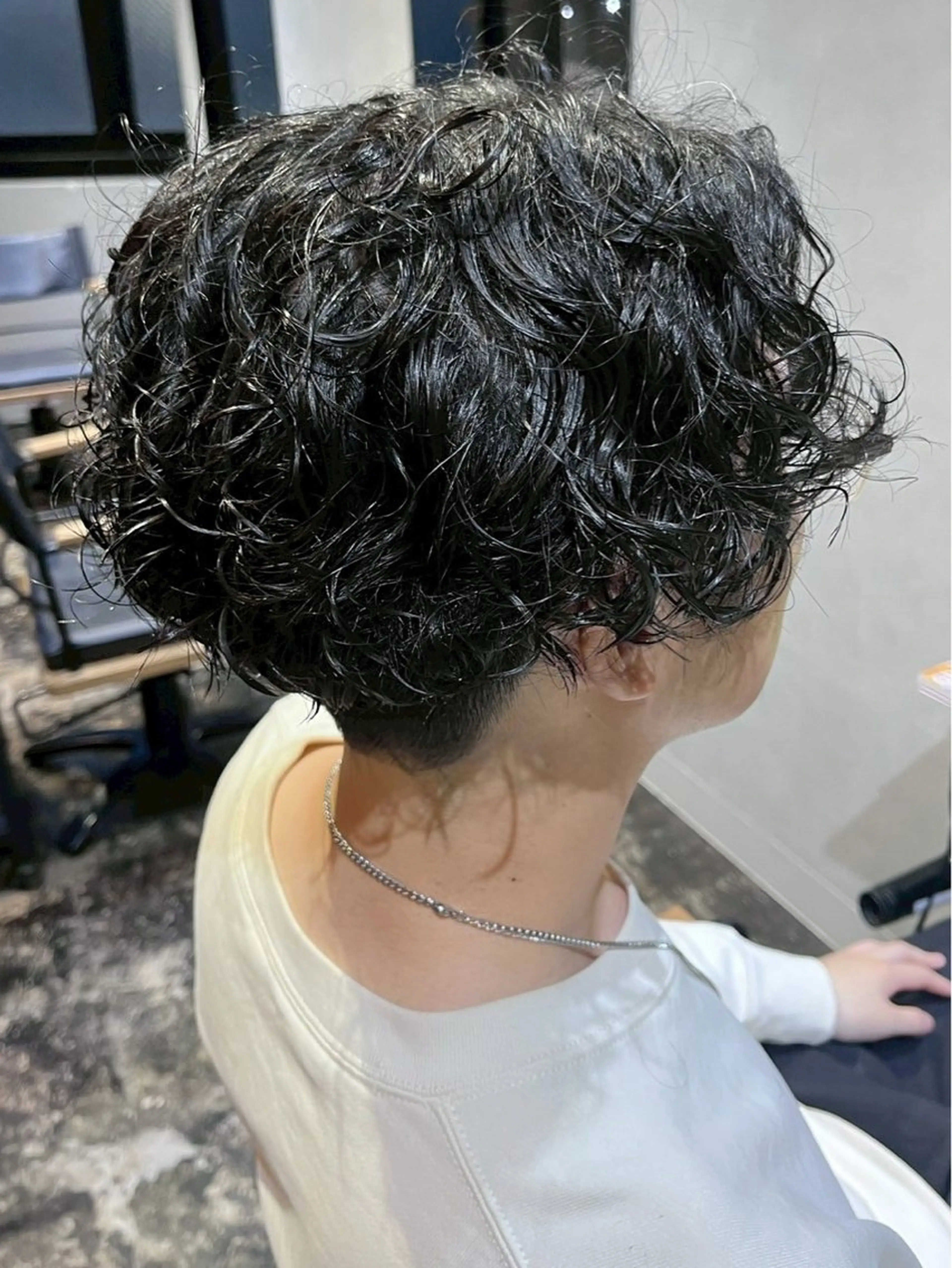 パーマ メンズ カット パーマ トリートメント ハイトーン/韓国風/ 艶髪/吉祥寺のヘアスタイル