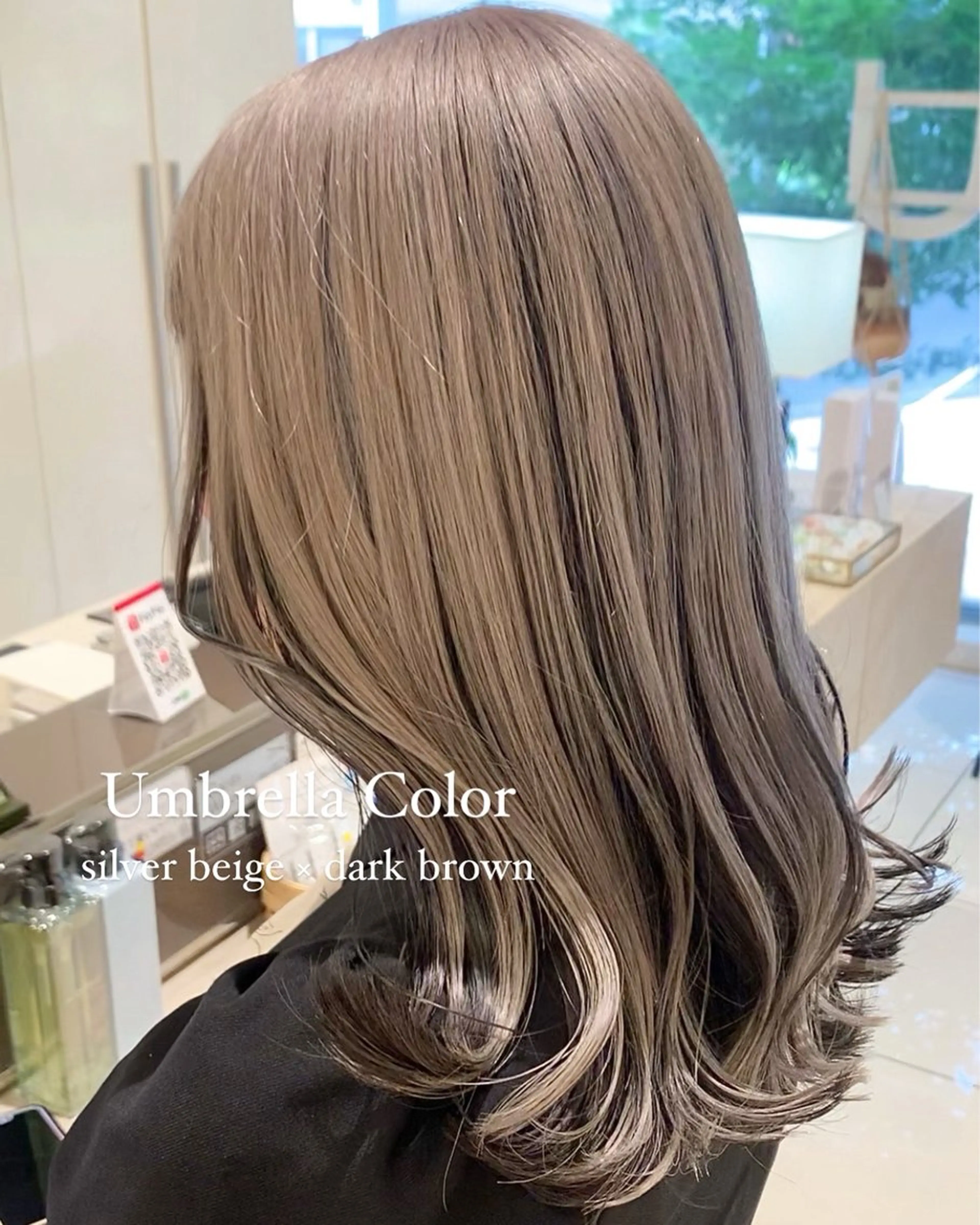 セミロング カラー カット ヘアカラー トリートメント 赤みオフの透明感職人 /ケア重視の美髪施術のヘアスタイル