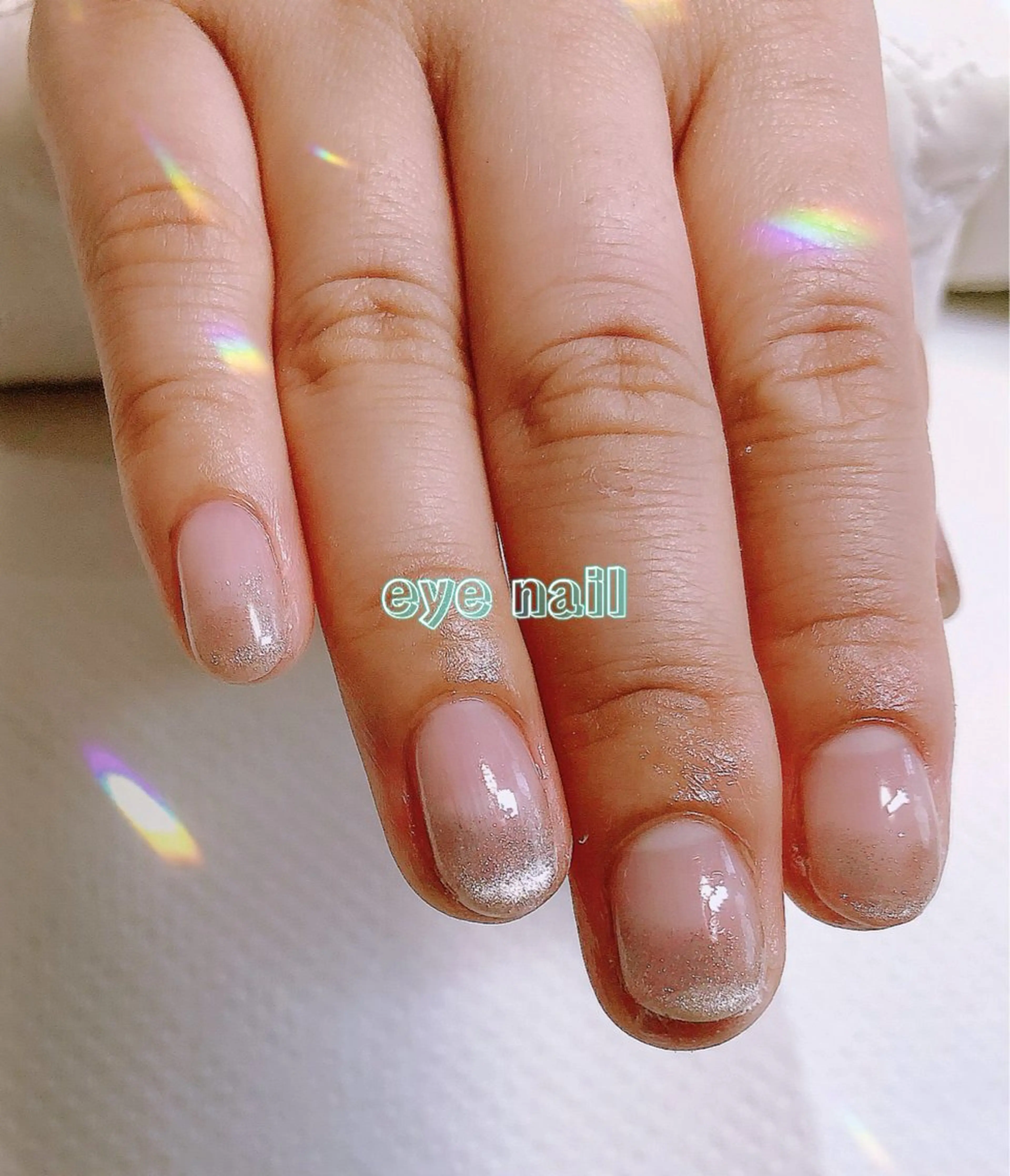 ネイル フレンチネイル マグネットネイル マグネットフレンチ Eye nailのネイルデザイン