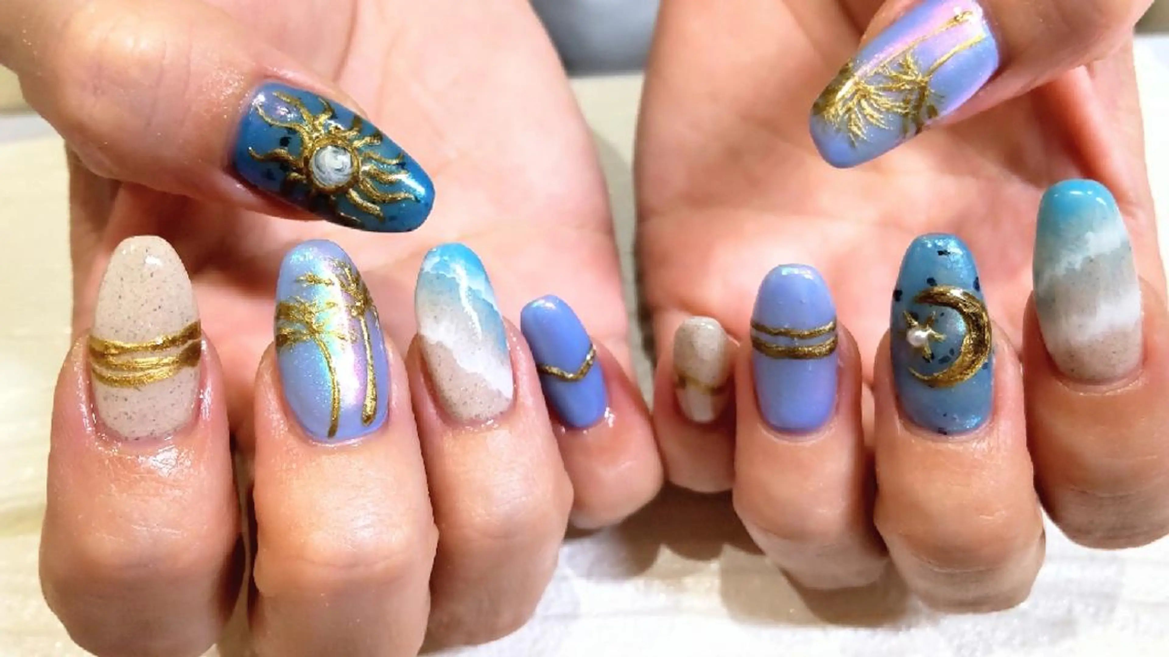 ネイル ハンドネイル infinity skyのネイルデザイン