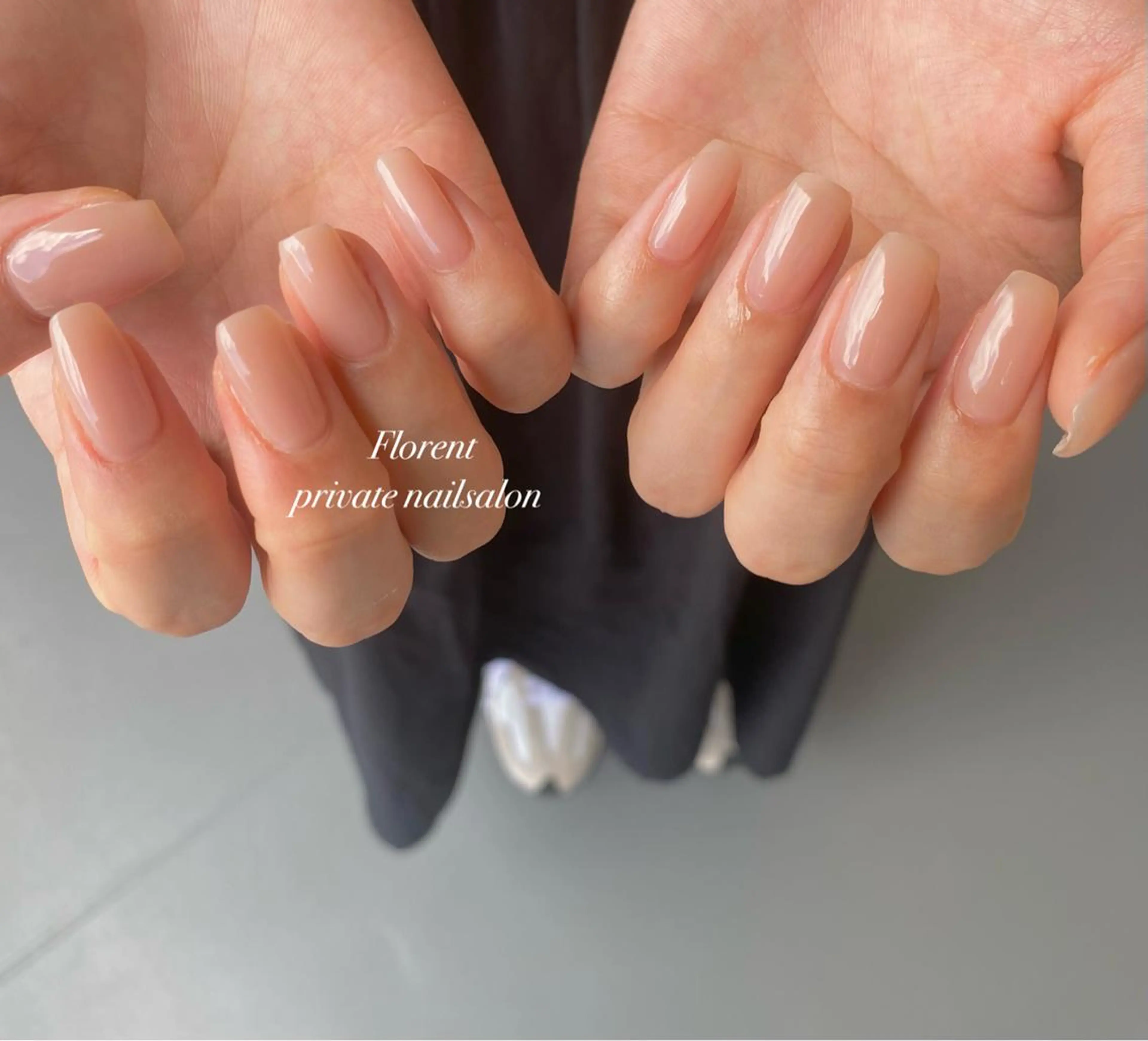 ネイル オフィスネイル ワンカラーネイル florent nailのネイルデザイン