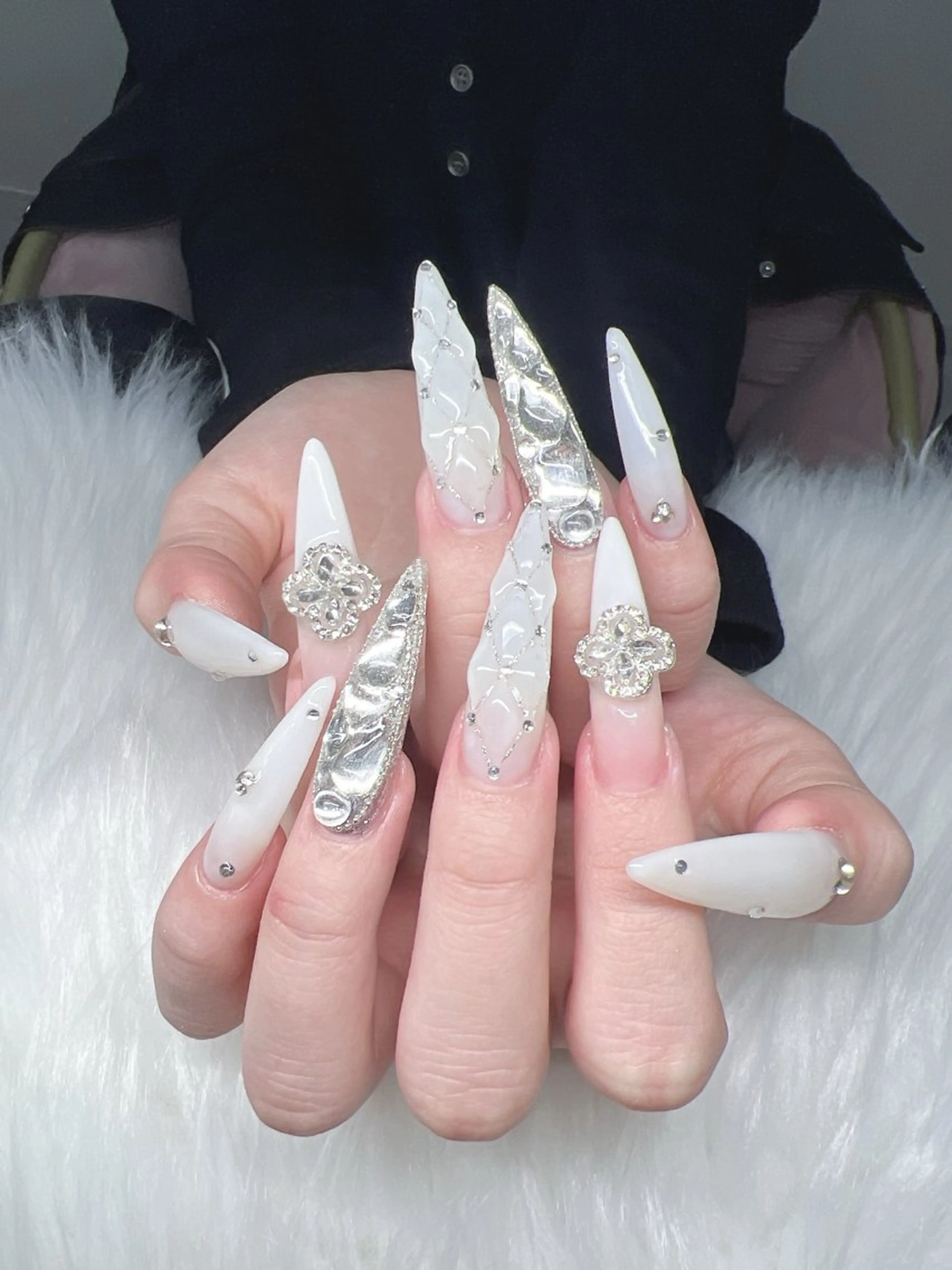 ネイル ハンドネイル Lee Nails チップ長さだし専門店のネイルデザイン