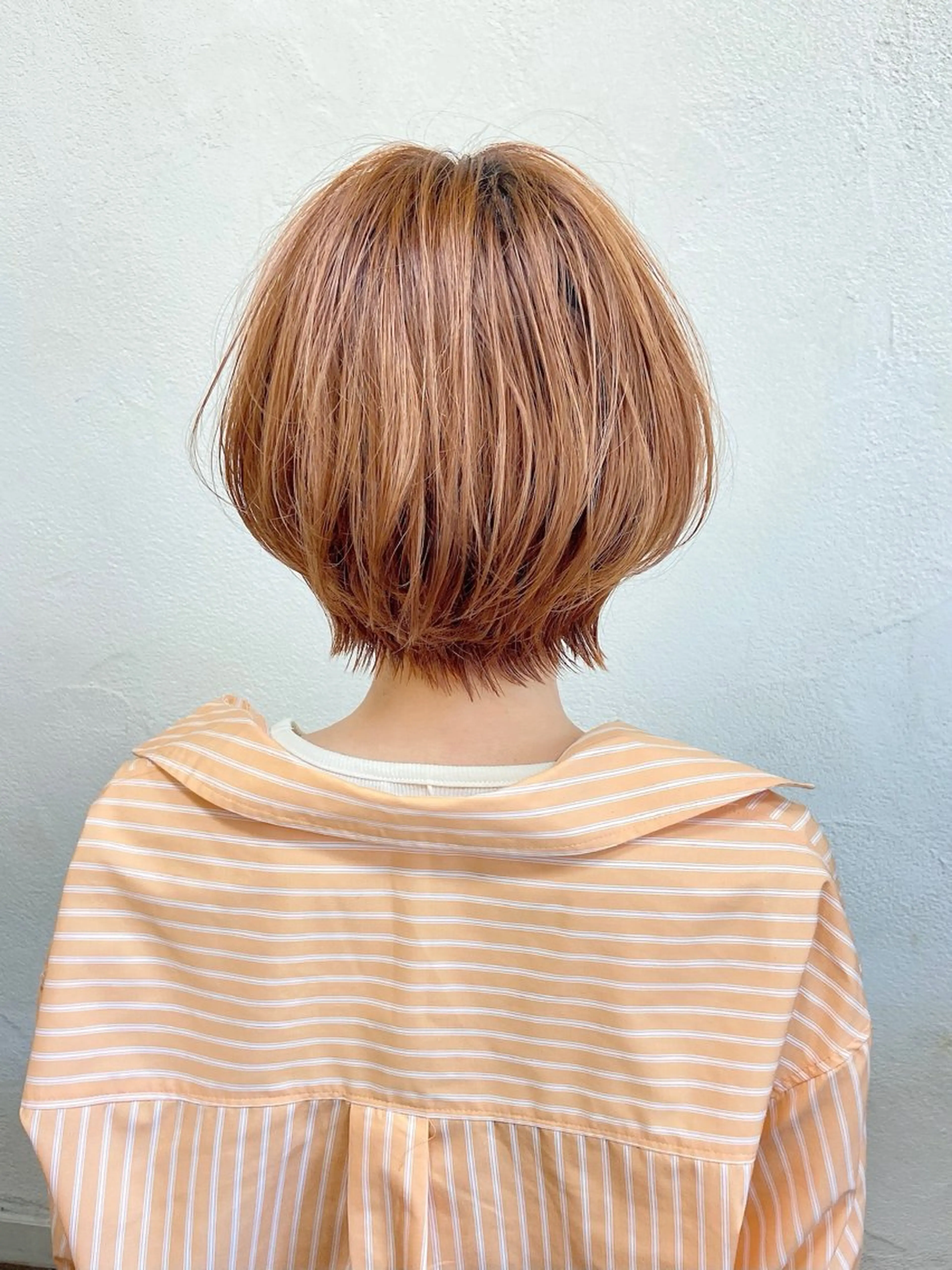 ショート カラー うる艶カラー× ハイトーン/miuのヘアスタイル