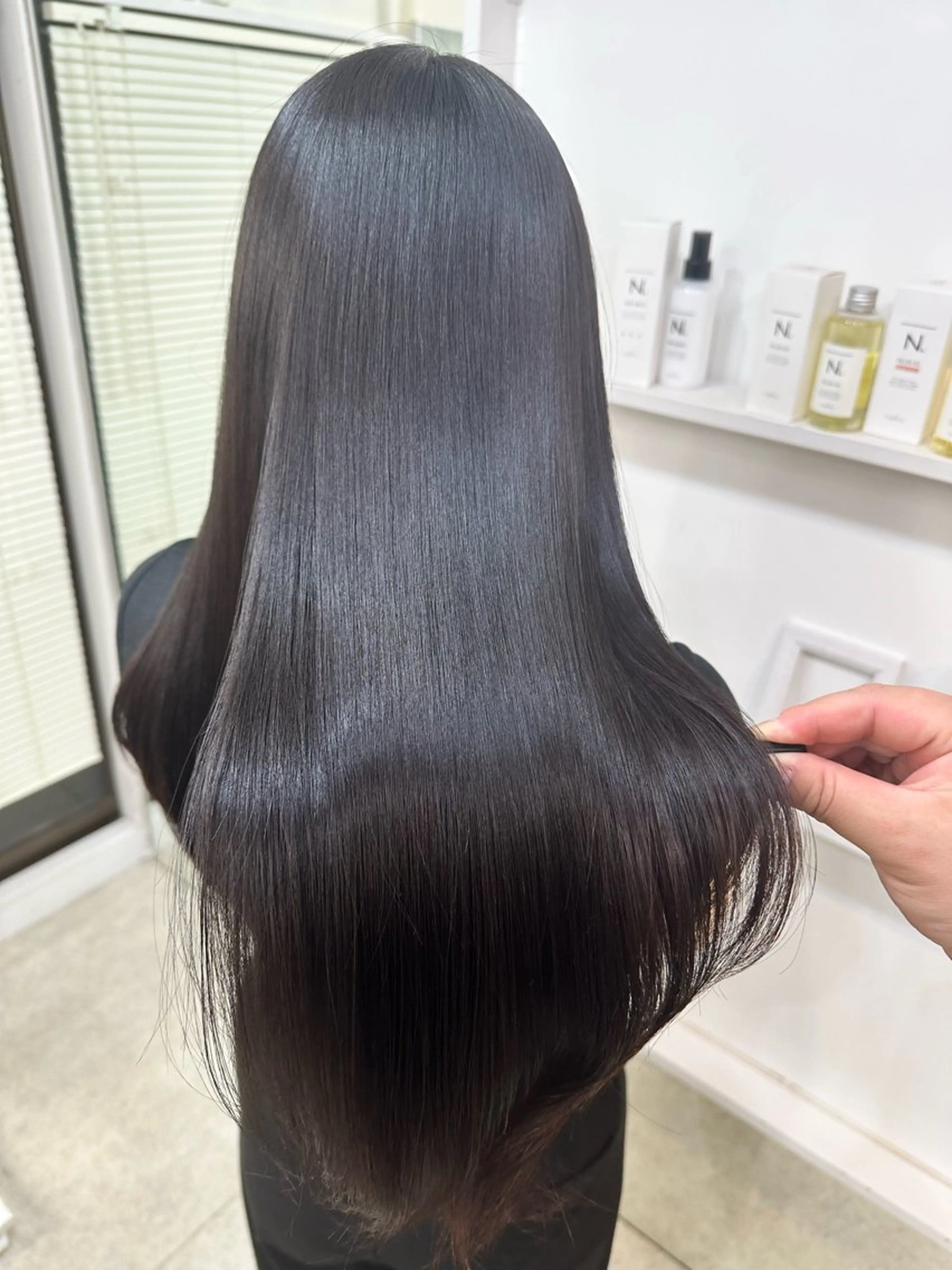 ロング カラー 髪質改善 カット ヘアカラー トリートメント 髪質改善/レイヤー ストウシンゴのヘアスタイル