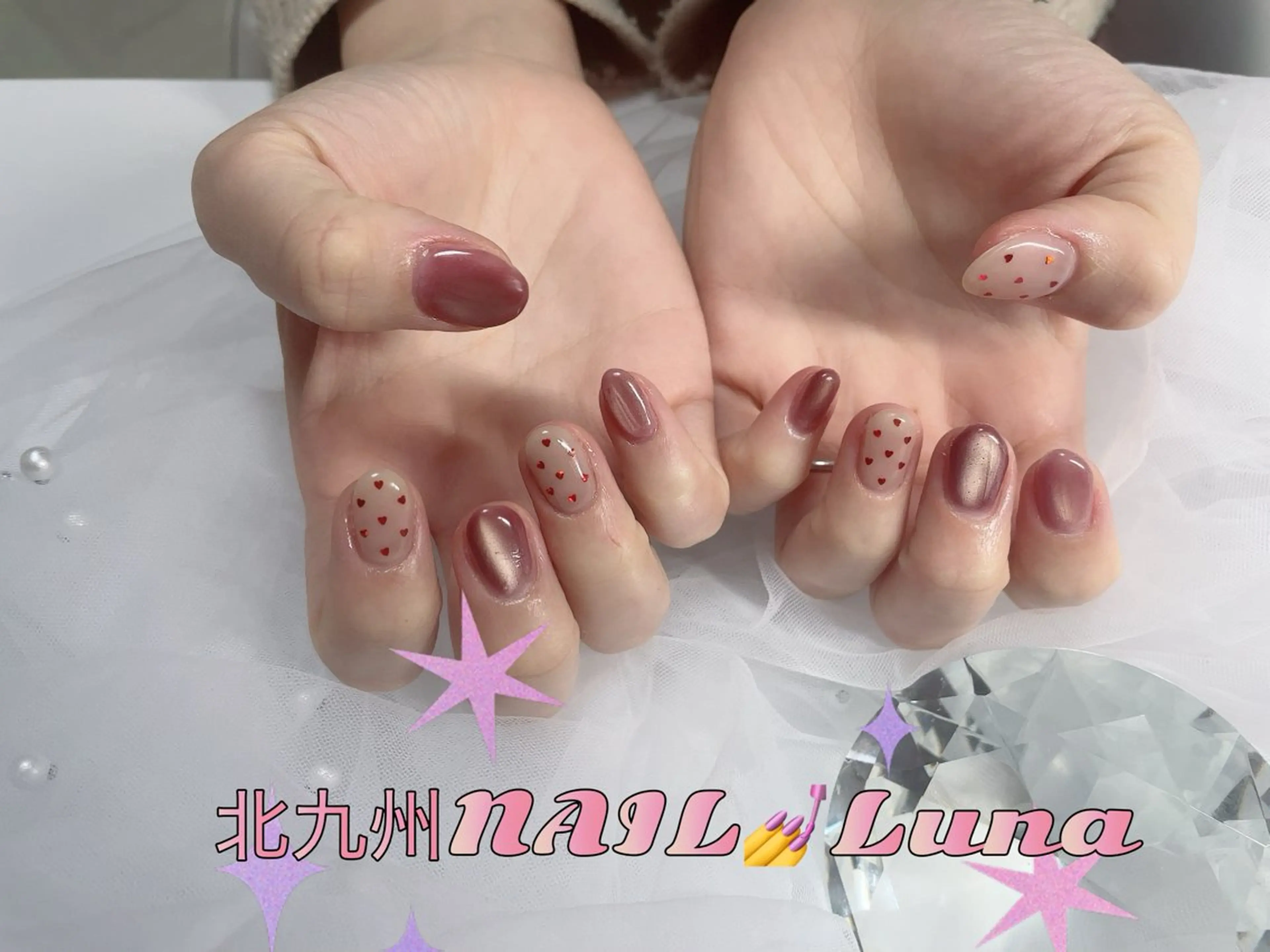 ネイル ハンドネイル 筑豊田川HAPPYꯁꯧNAIL所属・tastushima taekoのネイルデザイン