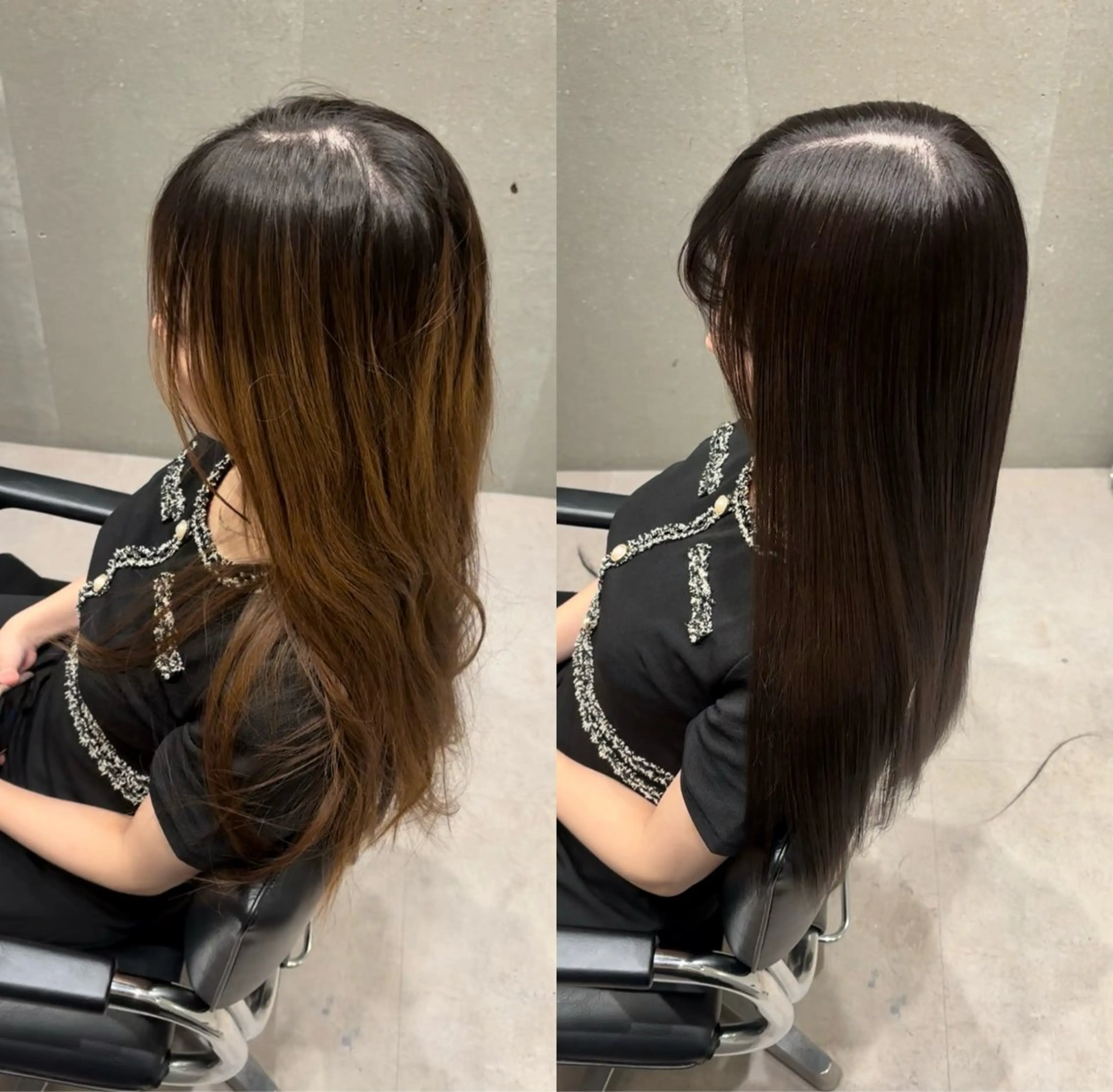 セミロング カラー トリートメント 髪質改善ヘアケア 艶髪特化/上田のヘアスタイル