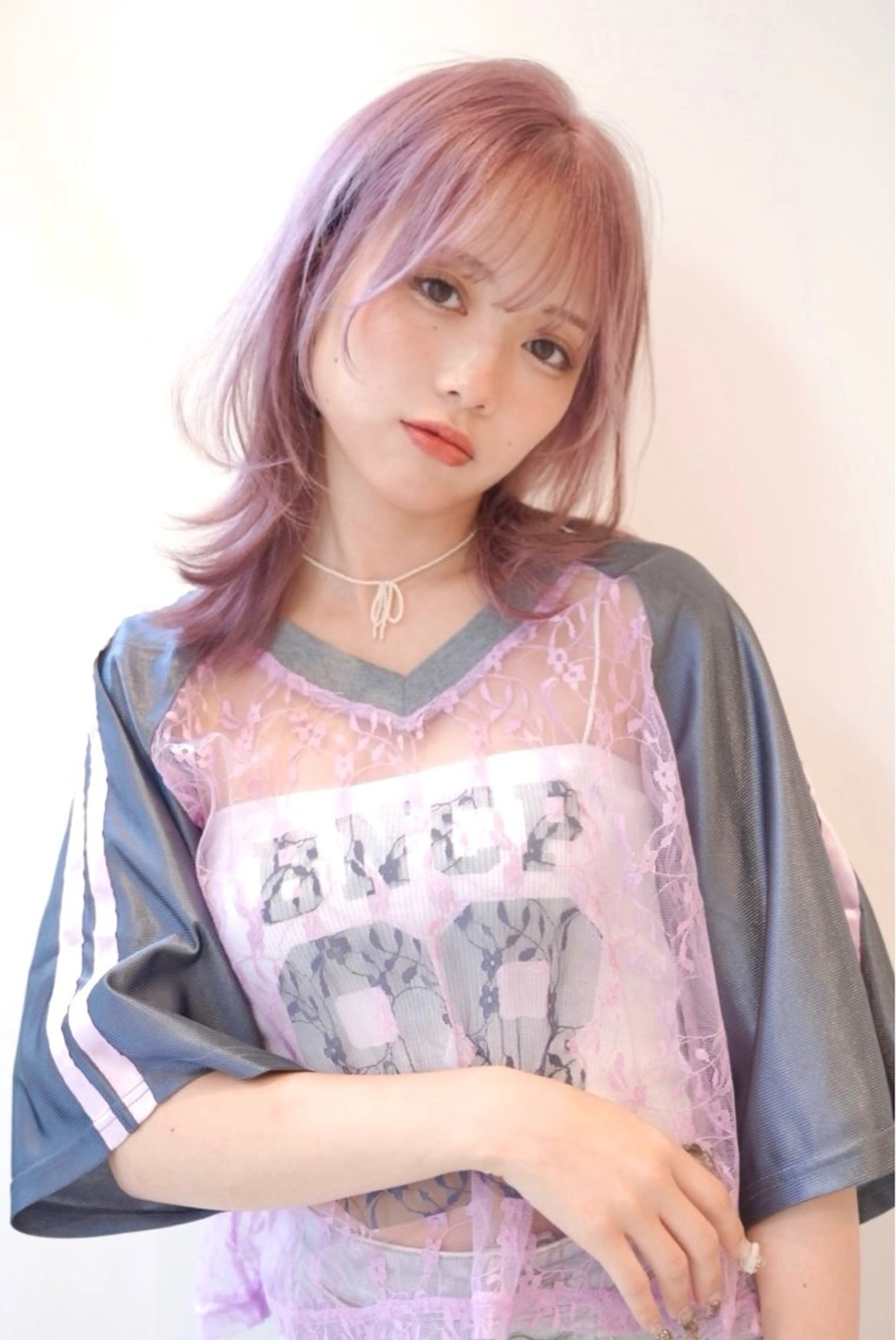 ミディアム カラー 顔まわりレイヤー レイヤーカット レイヤー⭐️カラー ⭐️平川雅史のヘアスタイル