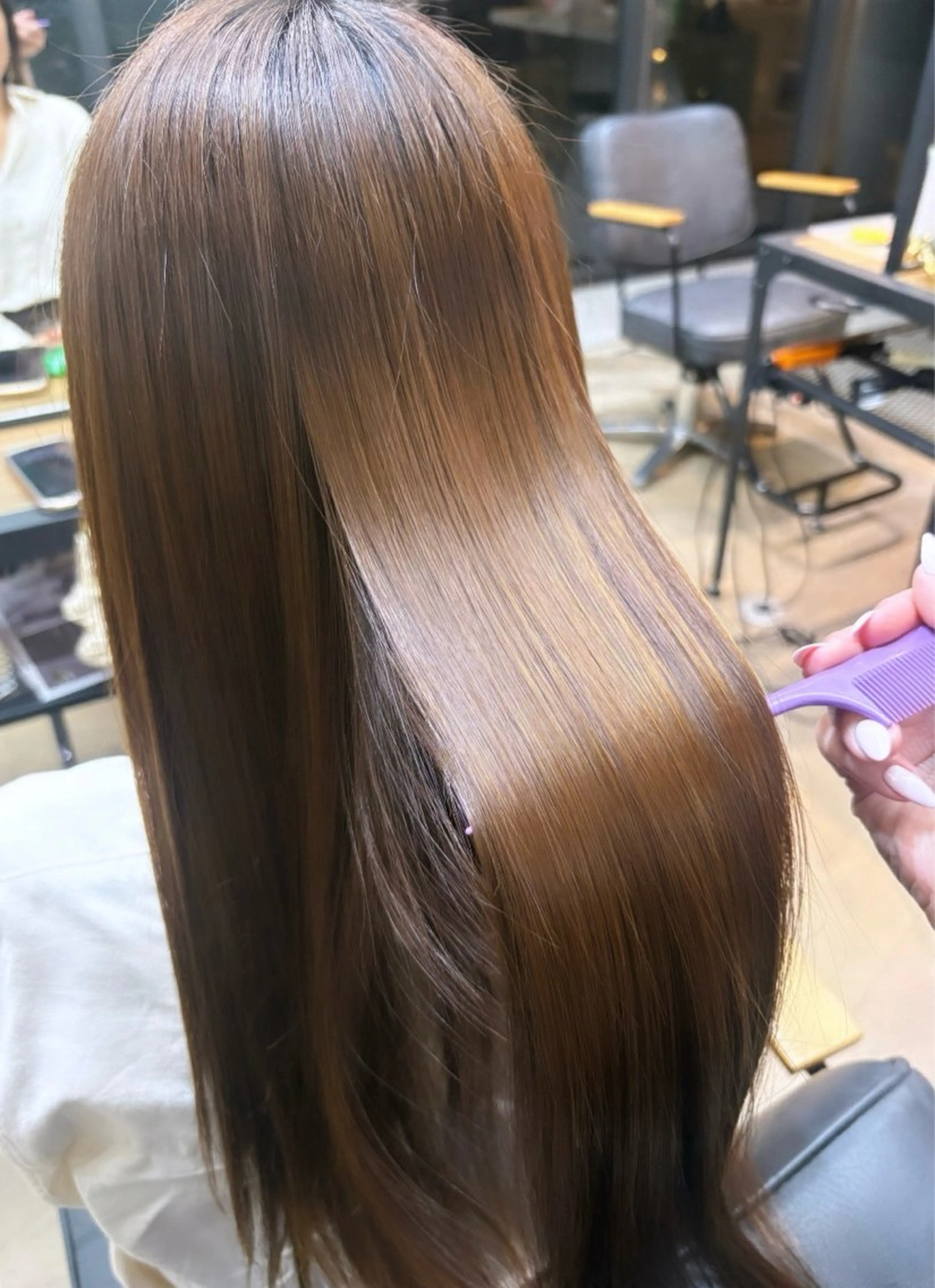 カラー トリートメント 🩶𝐤𝐢𝐧𝐚 🩶のヘアスタイル