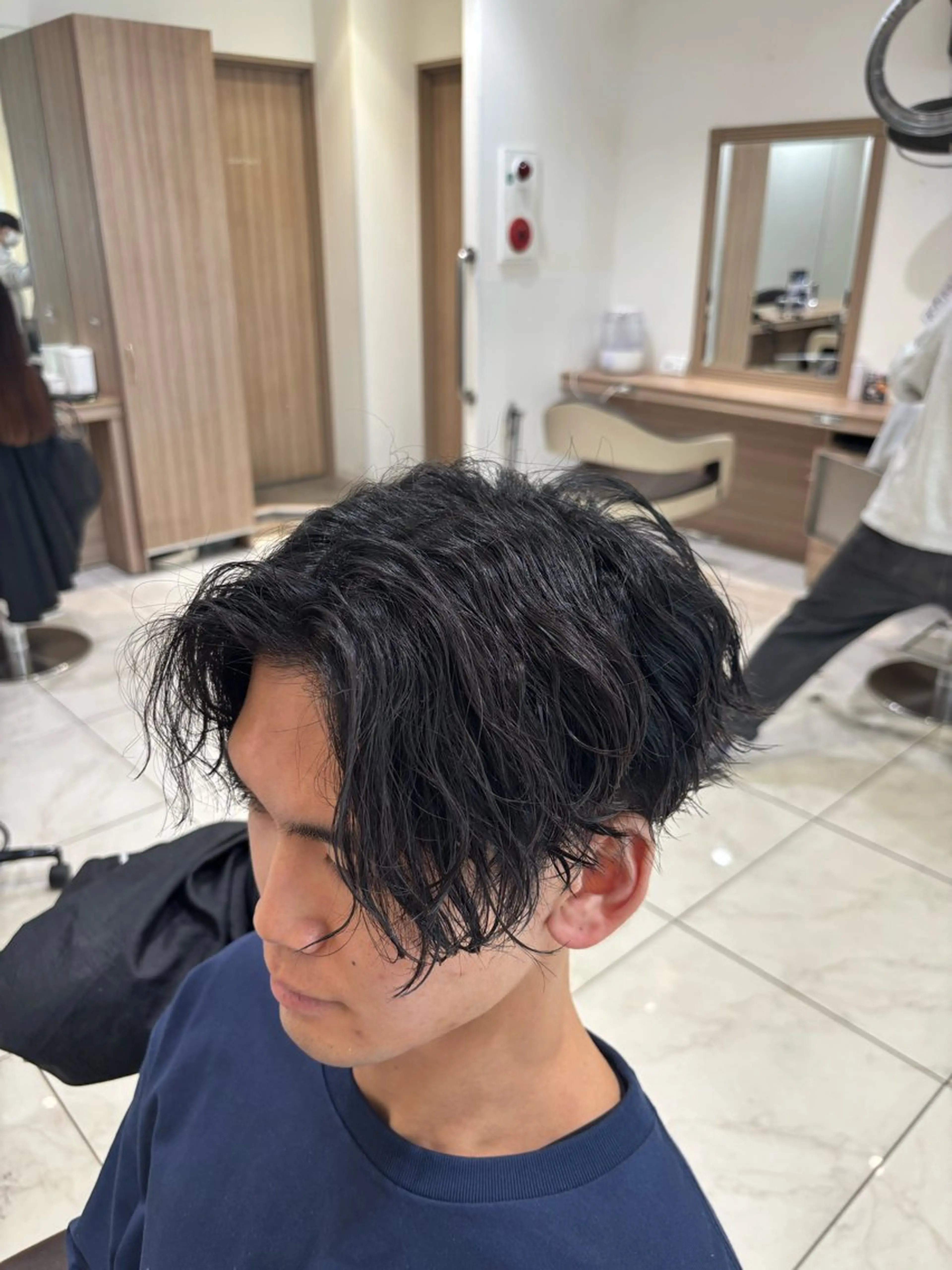 パーマ メンズ 山本 侑平のヘアスタイル