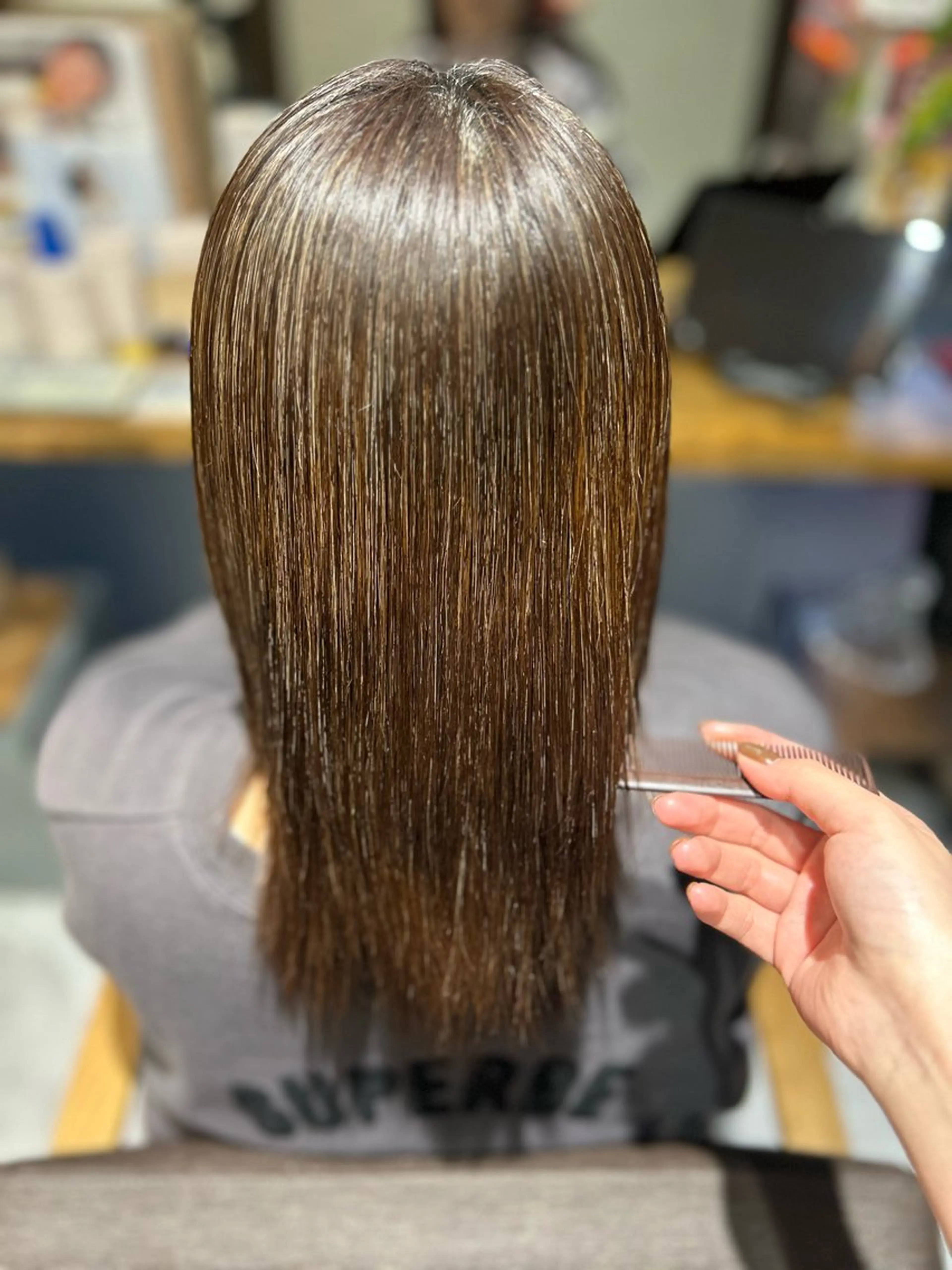 ミディアム 縮毛矯正 SPIRA Beauty design&spa所属・上田 愛來のヘアスタイル