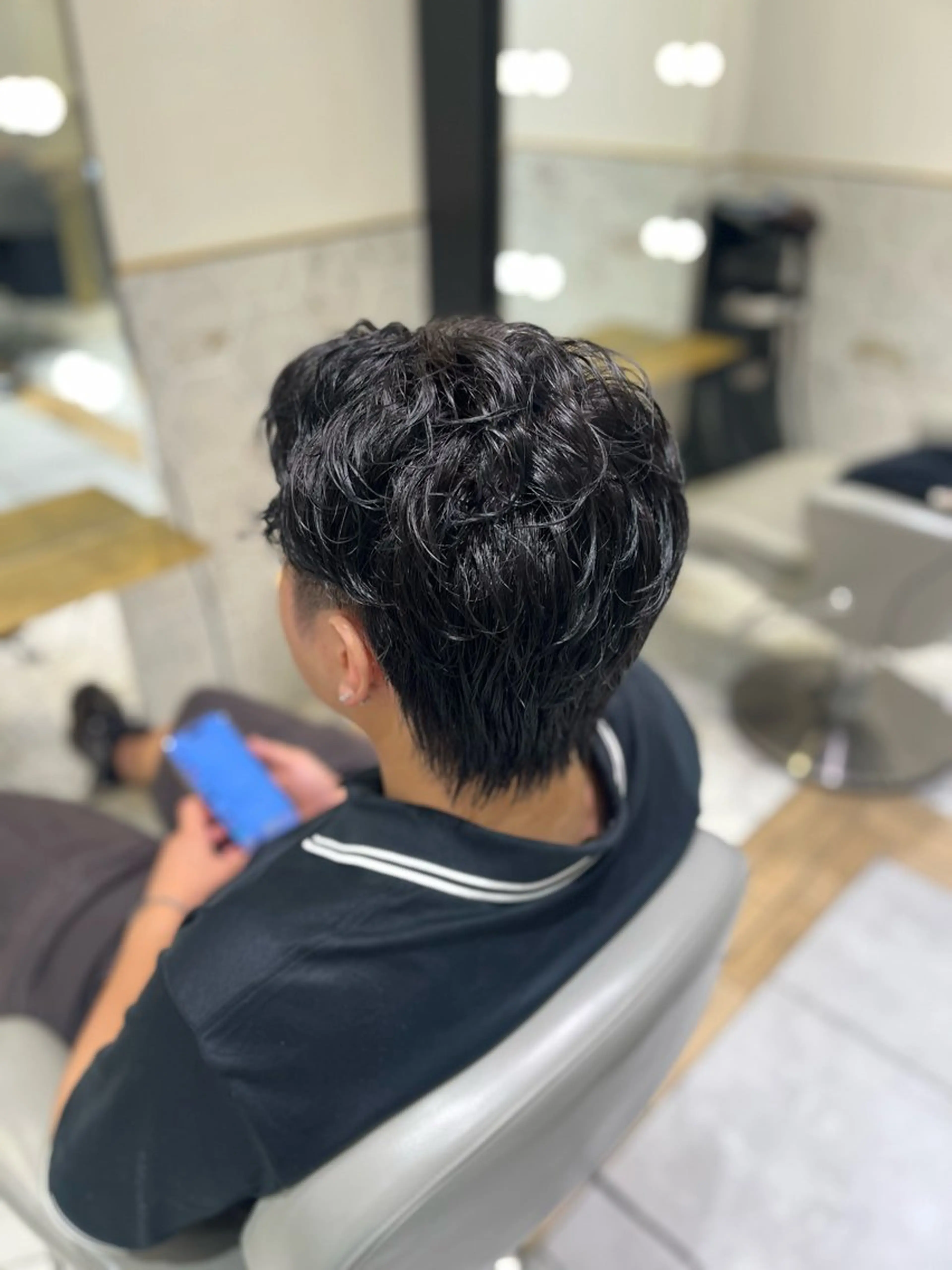 ショート カラー メンズ グレージュ ヘアカラー 栄/透明感ツヤカラー /Kahoのヘアスタイル