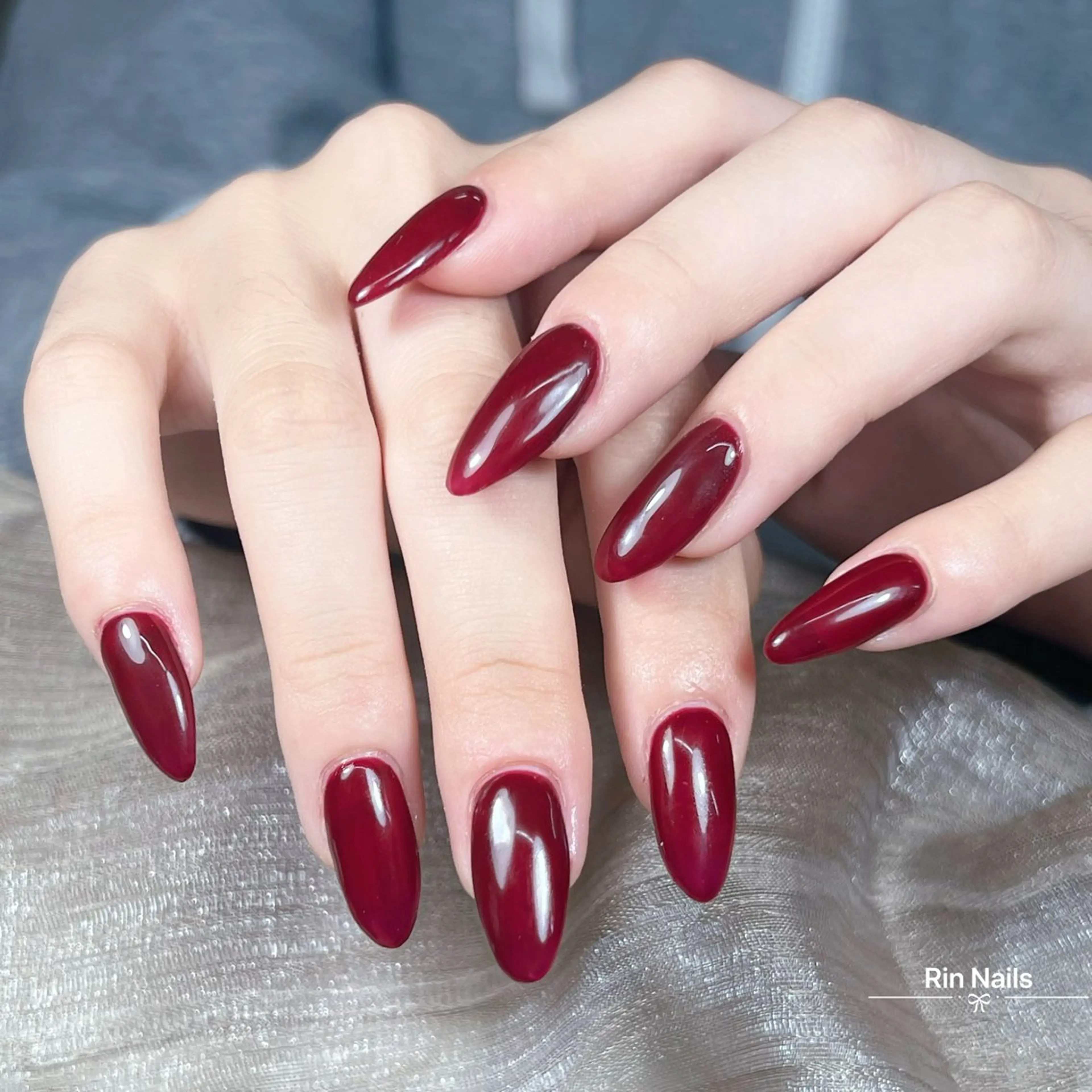 ミディアム RIN NAILS ᥫ᭡Migusaのネイルデザイン