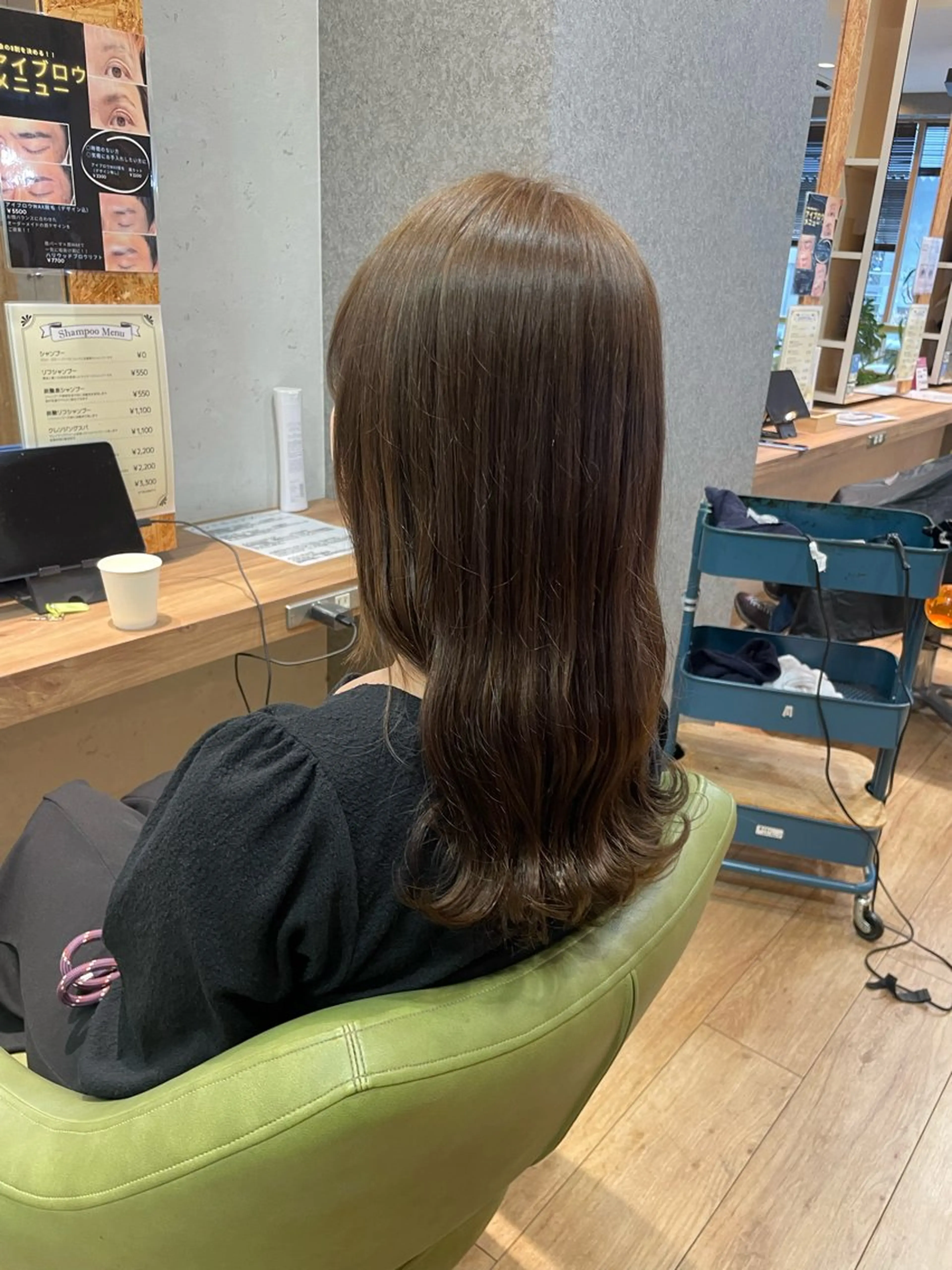 ロング カラー アッシュ アッシュブラウン ベージュカラー ブラウンカラー 透明感カラー ヘアカラー トリートメント 髪質改善/Bloss om🌷高橋沙衣のヘアスタイル