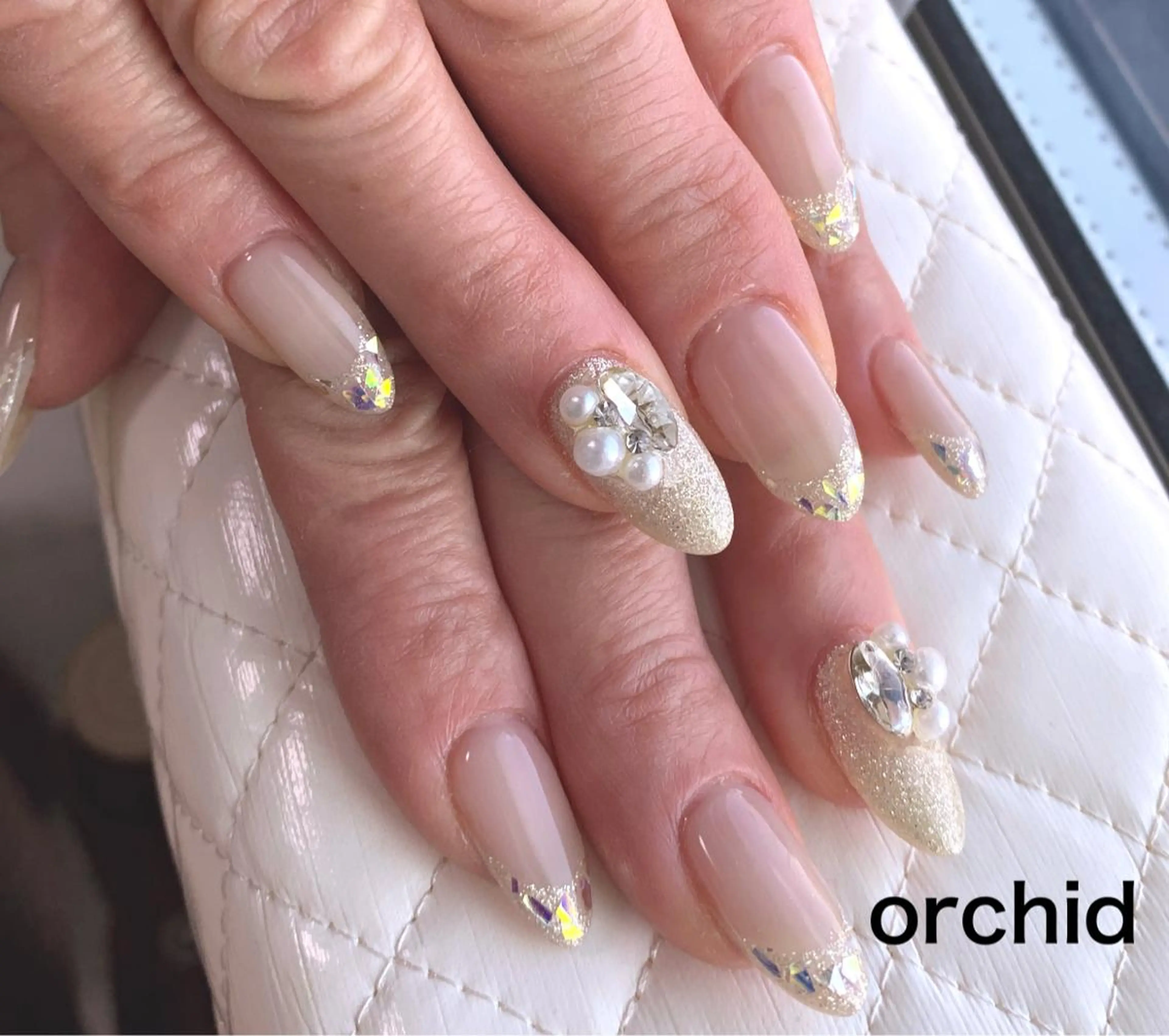 ネイル ハンドネイル orchid ♡オーキッドのネイルデザイン