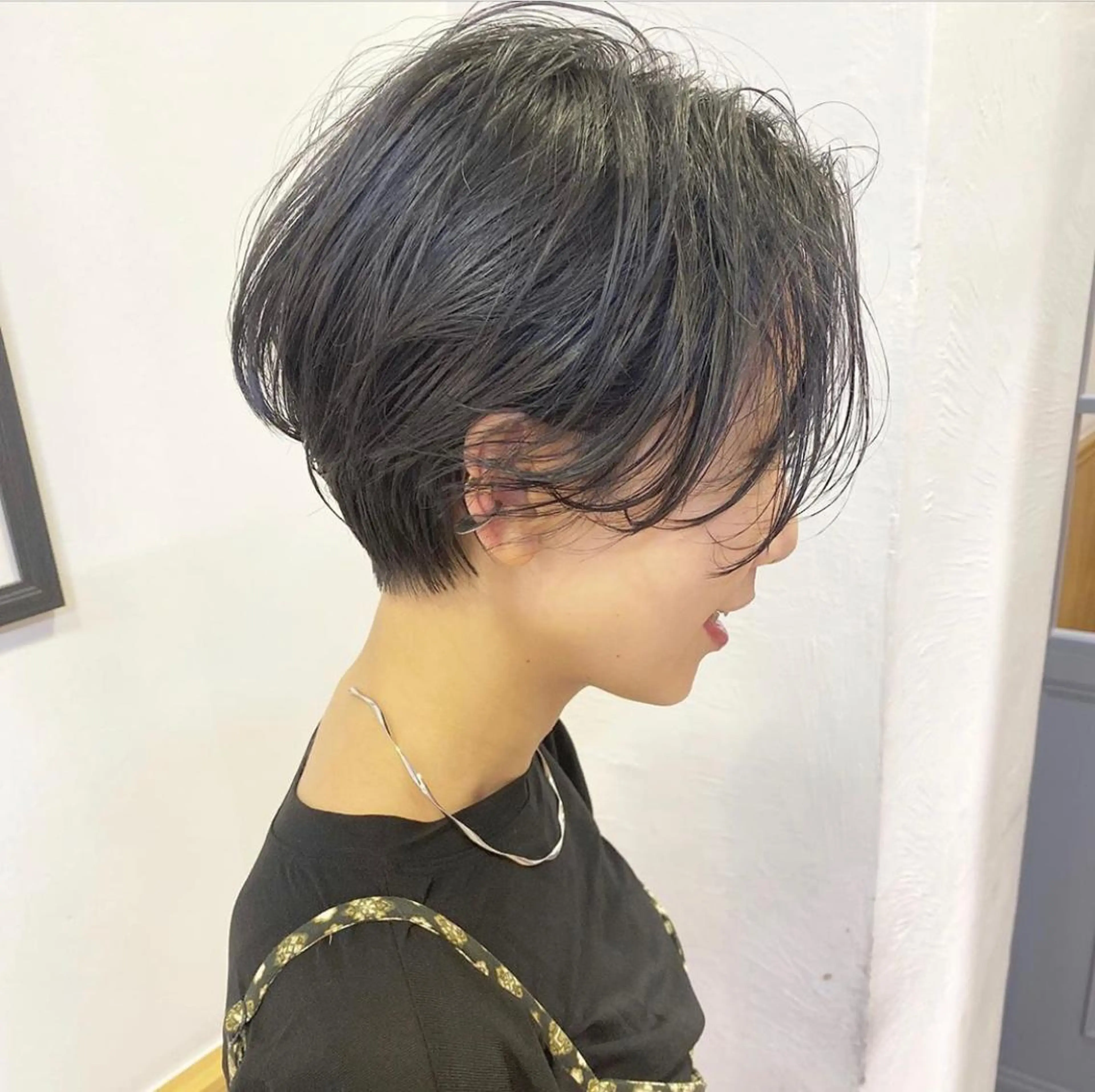 ショート パーマ カット パーマ 堀井 菜月のヘアスタイル
