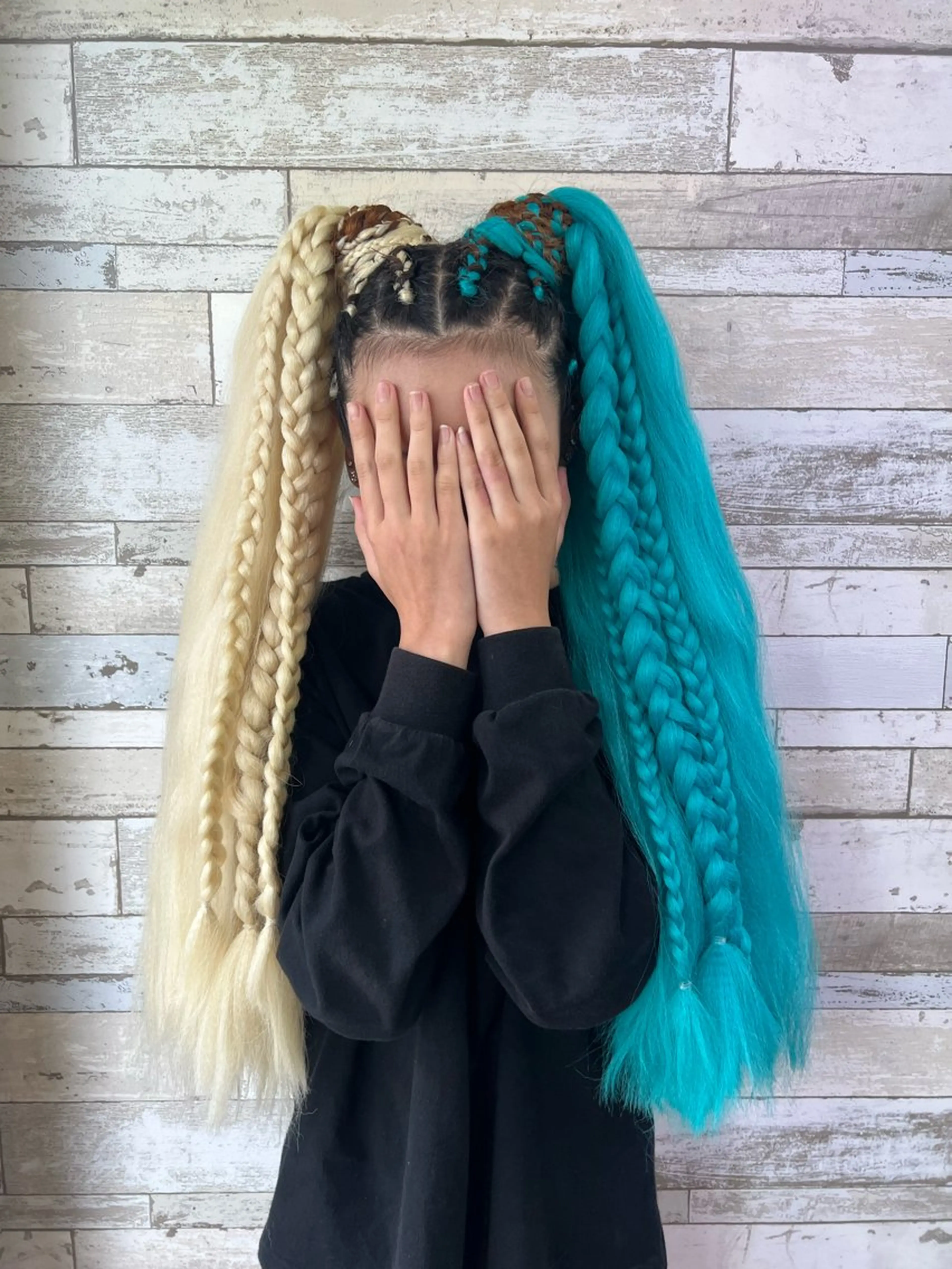 ロング エクステ B-W ⭐️REIKOのヘアスタイル