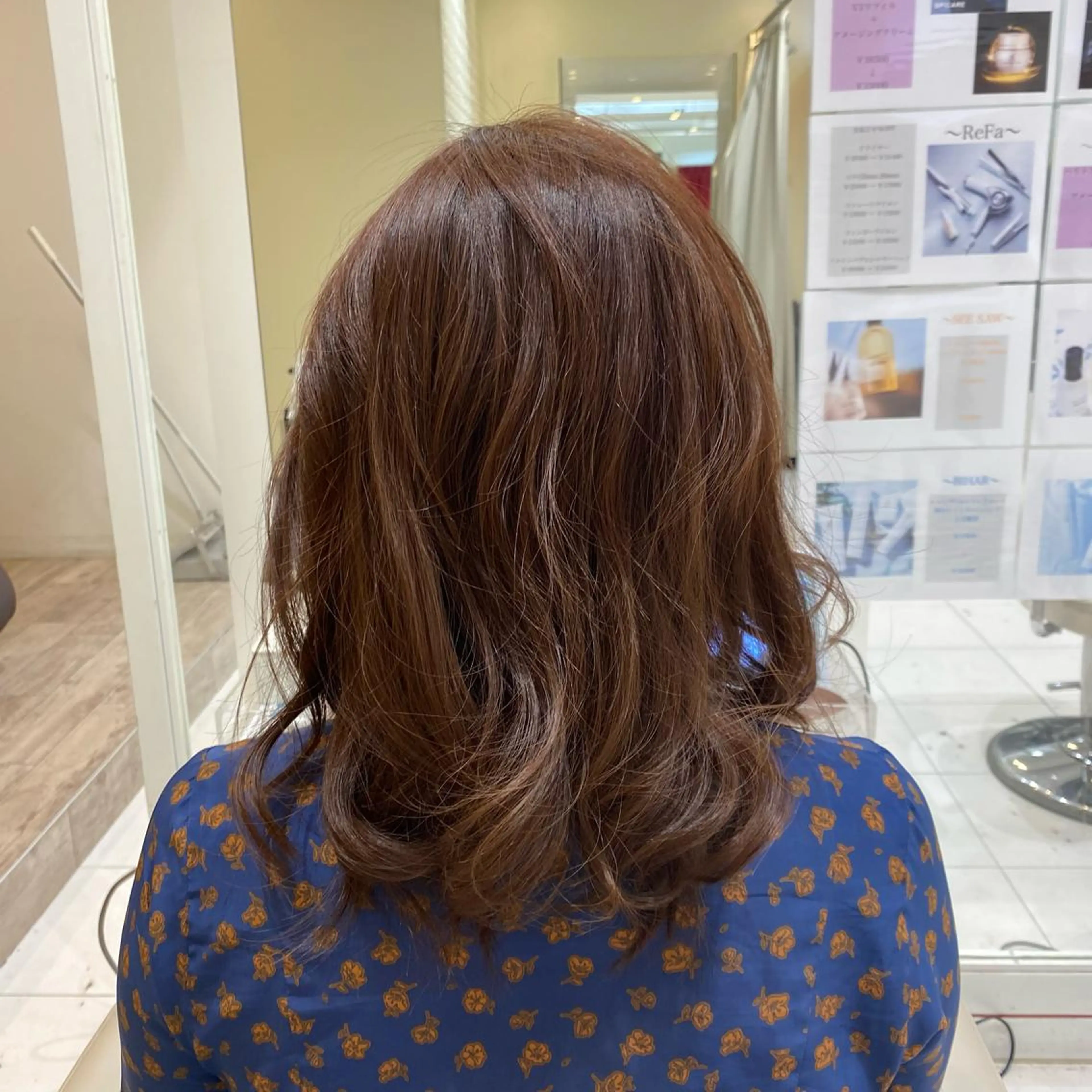 ミディアム カラー グレージュ ピンクカラー メンズサロンGRIT 店長　深山一平のヘアスタイル