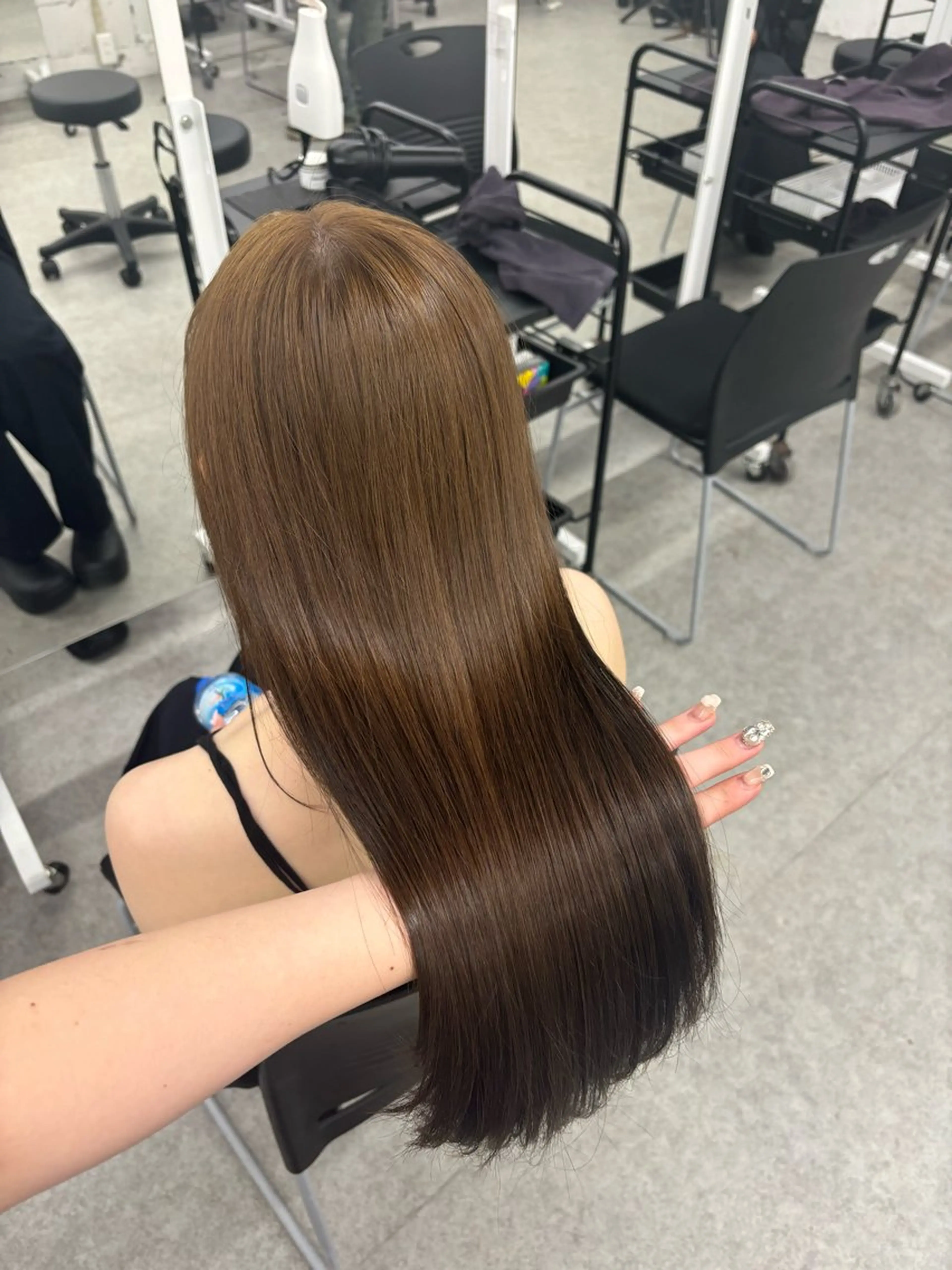 ロング カラー ヘアカラー トリートメント 髪質改善🩰透明感カ ラー🎀hinanoのヘアスタイル