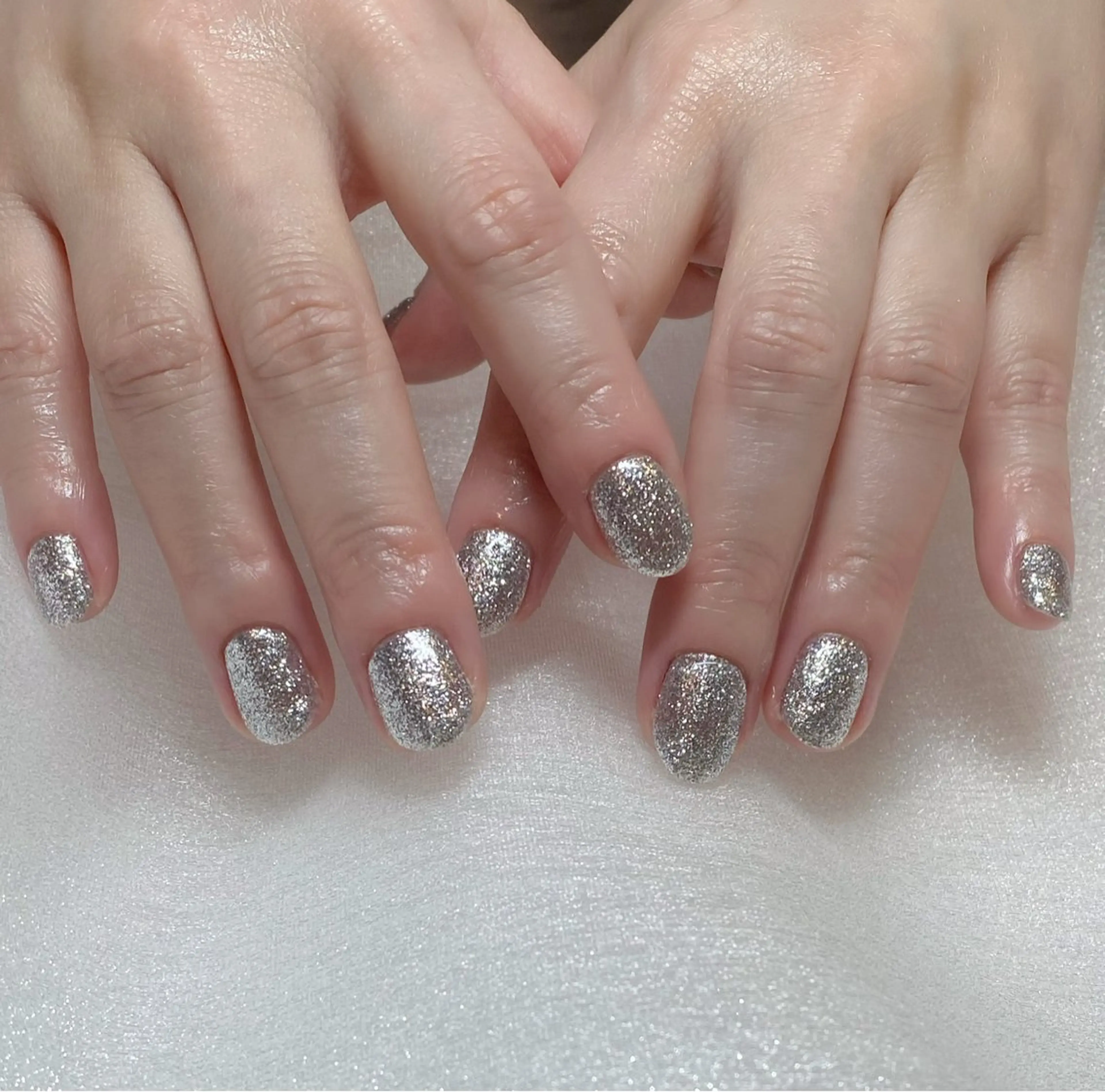 ネイル ラメ(グリッター) ワンカラーネイル Mao ♡のネイルデザイン