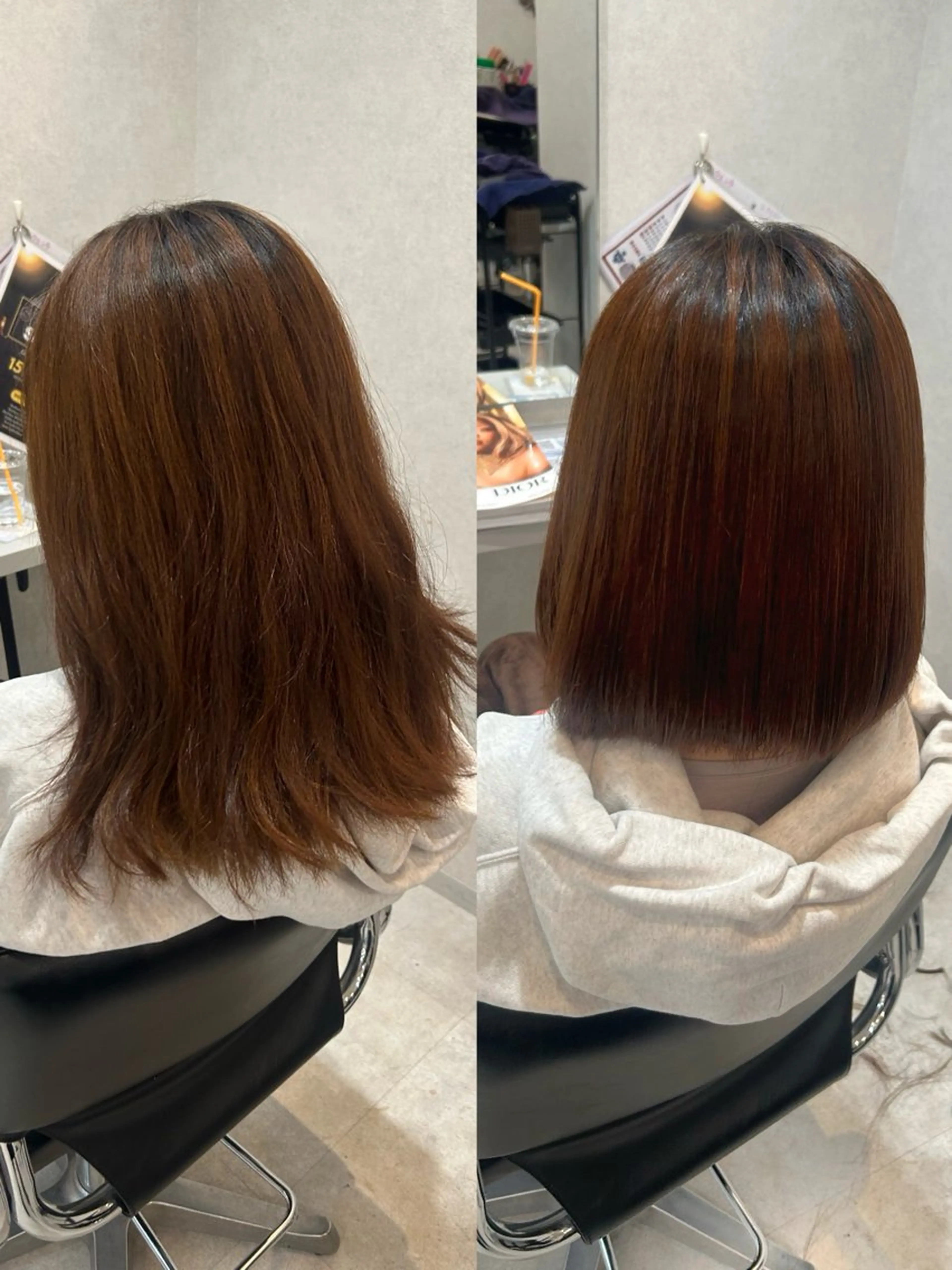 ミディアム 縮毛矯正 柔らかい縮毛矯正/ ボブ/北林のヘアスタイル