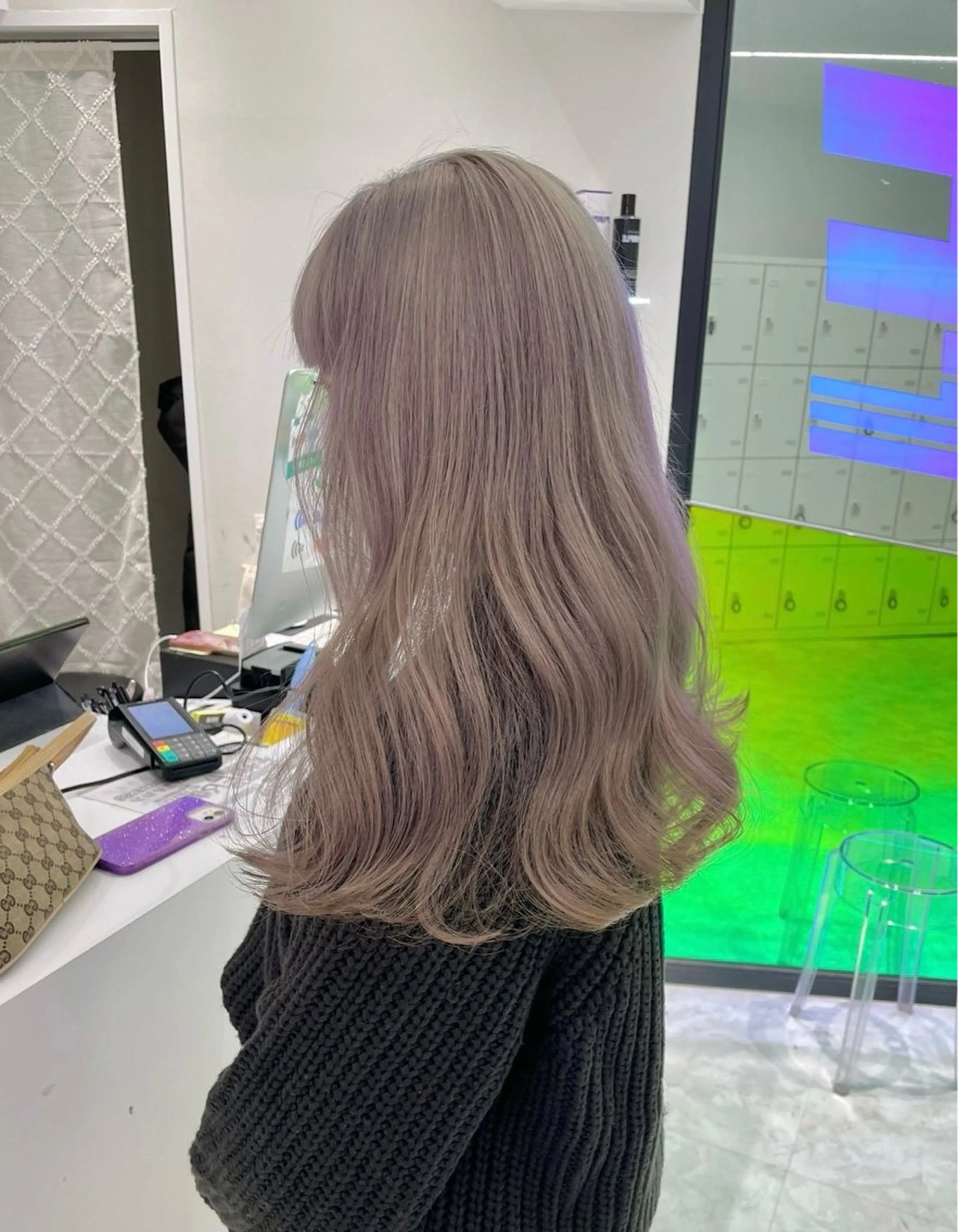 セミロング カラー パーマ ヘアアレンジ メンズ ヘアカラー トリートメント ♡ 𝐑𝐈𝐎♡のヘアスタイル