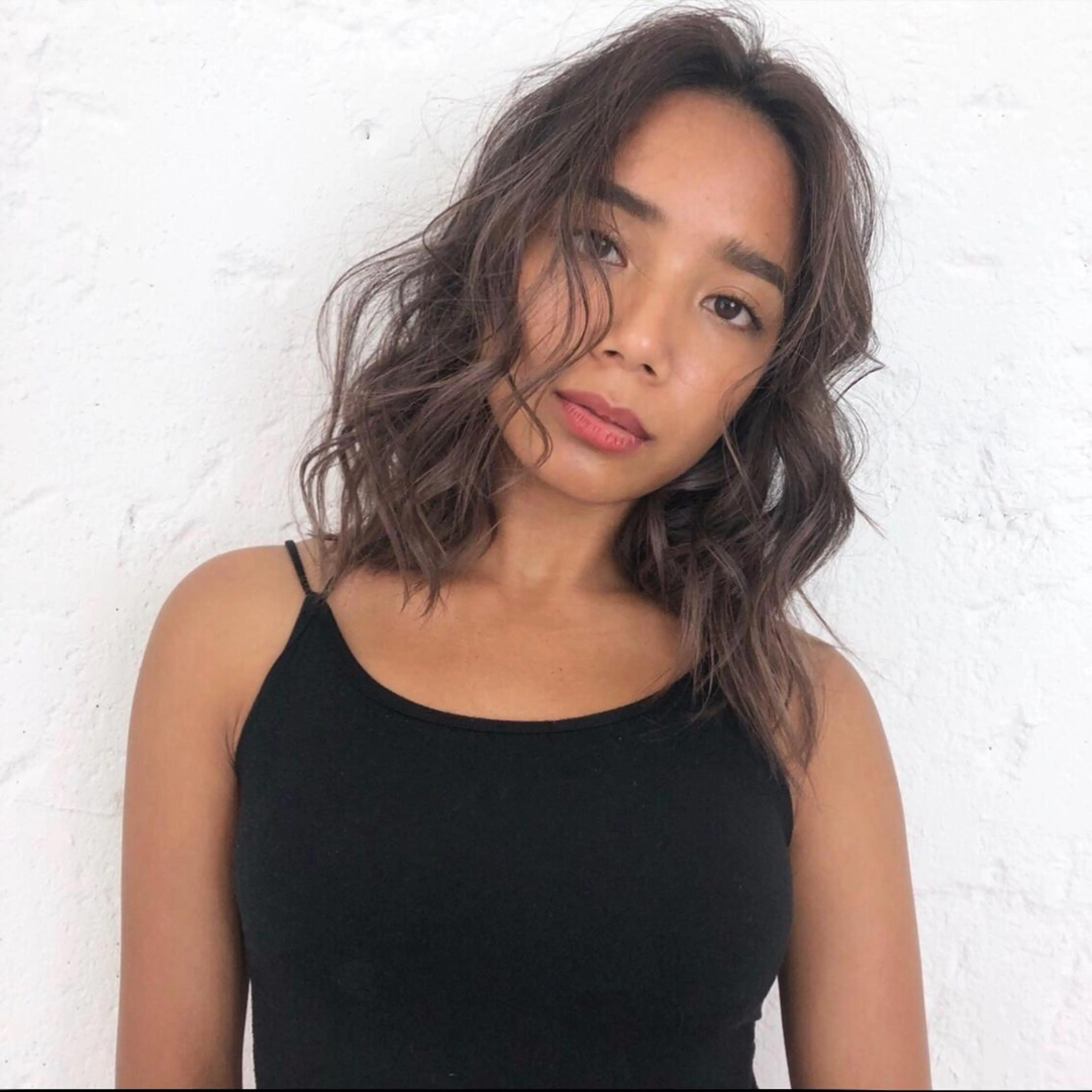 ミディアム カラー レイヤーカット BLend 渋谷のヘアスタイル