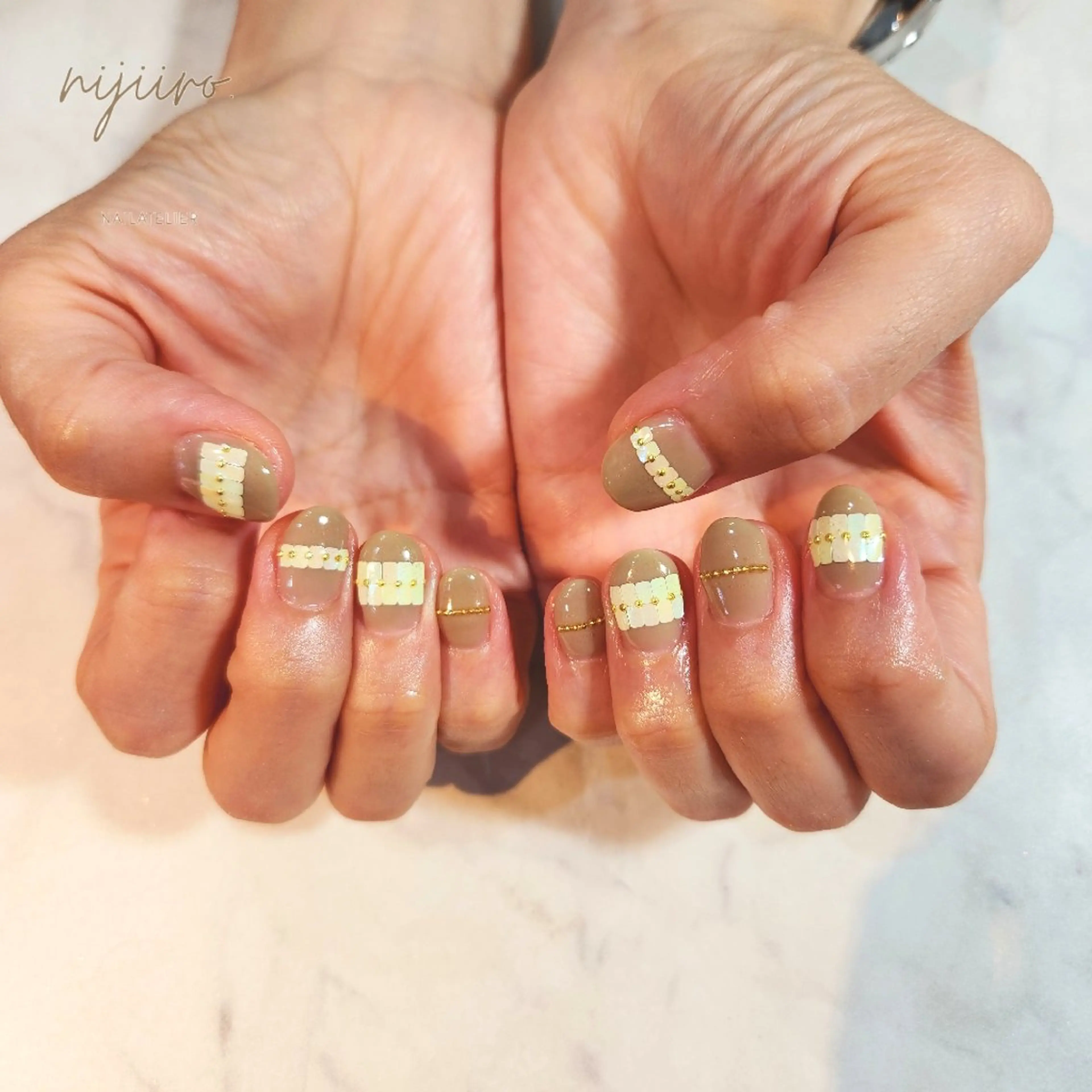 ネイル ハンドネイル nailatelier nijiiro.所属・nijiiro🌈 サトウのネイルデザイン