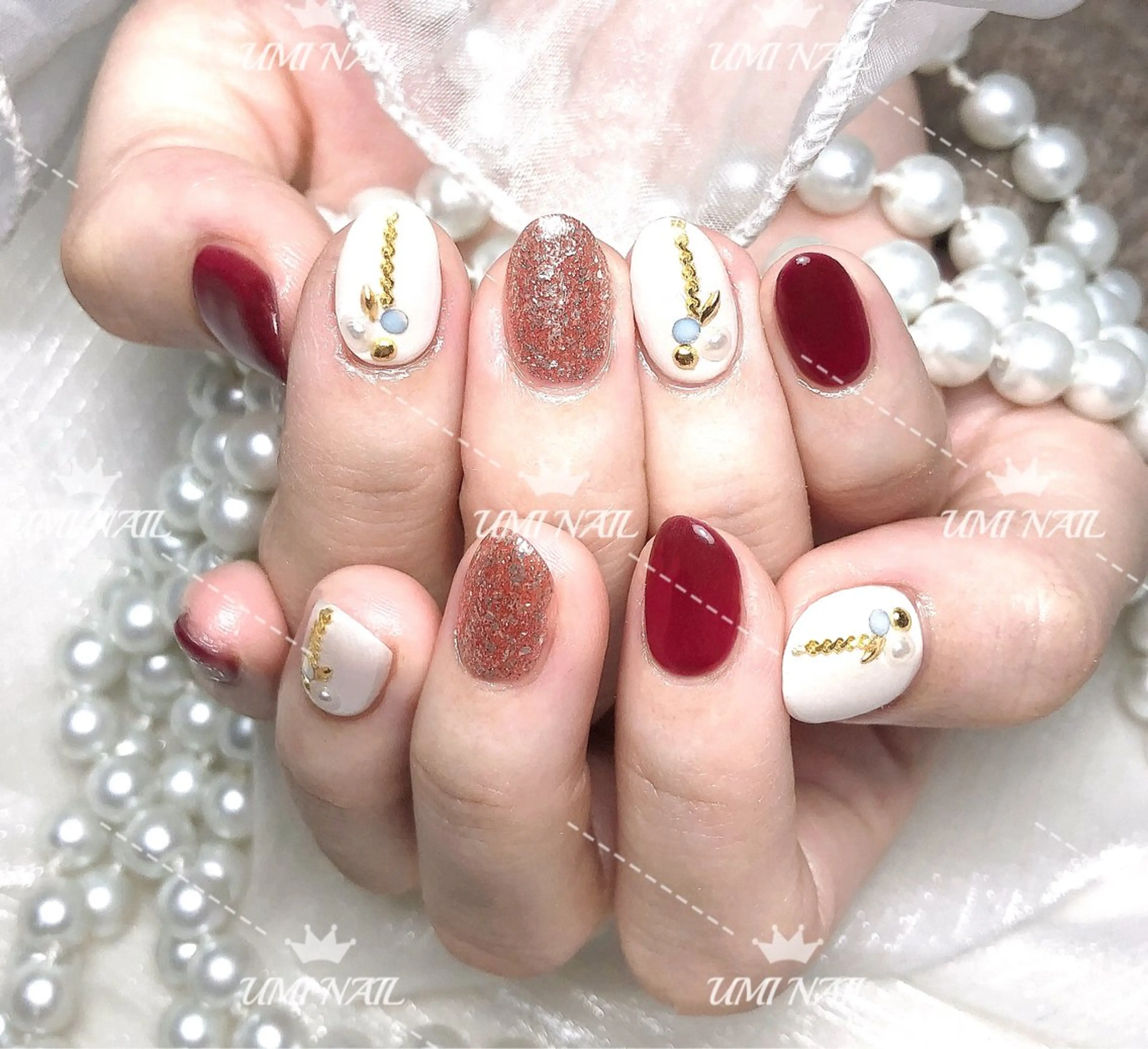 ネイル アートネイル 持ち込み ハンドネイル ハンドケア LUXE NAIL SALONのネイルデザイン
