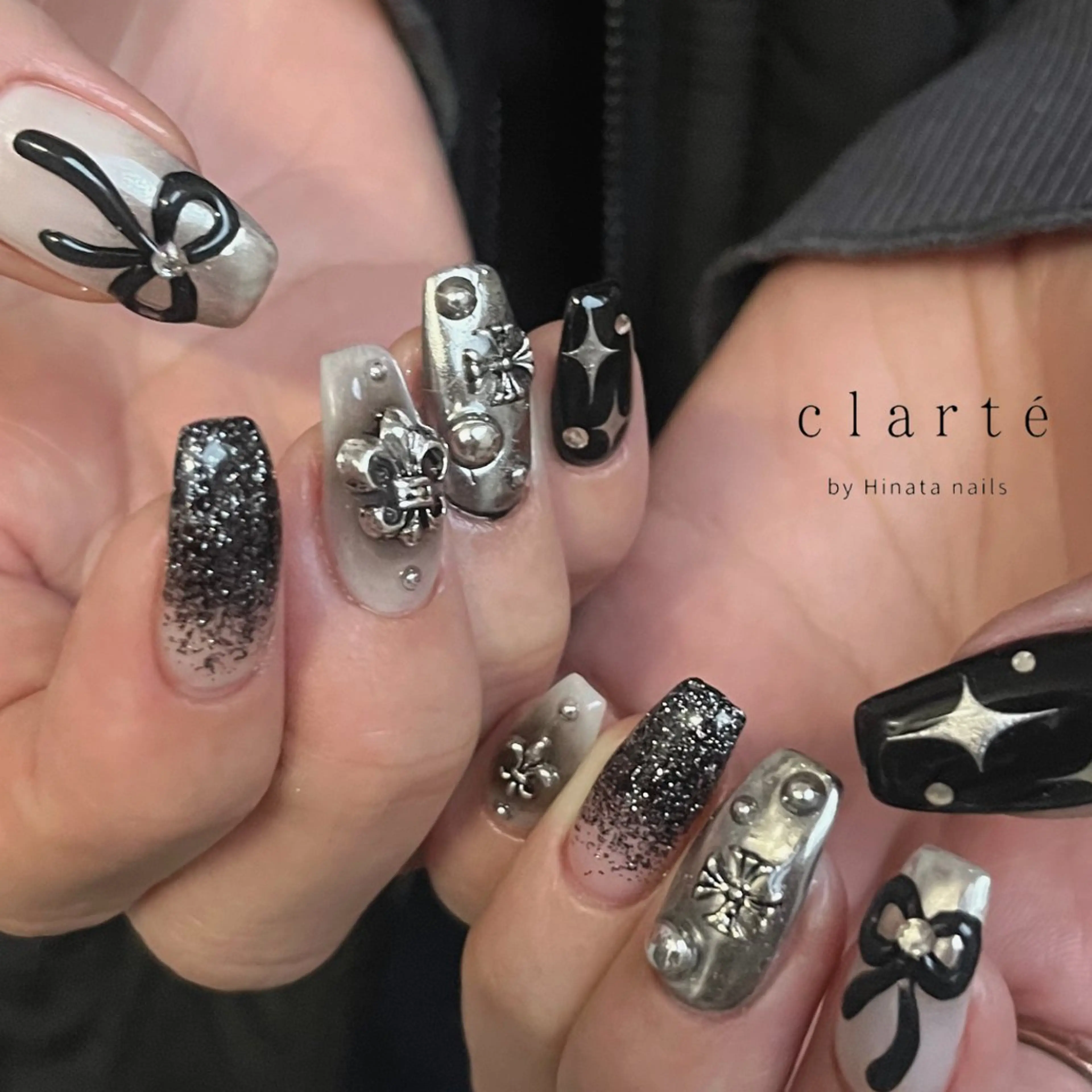 ネイル ハンドネイル LA CLARTÉ所属・【LaCLARTE】 京橋各線駅ﾁｶ🩶のマツエク・マツパデザイン