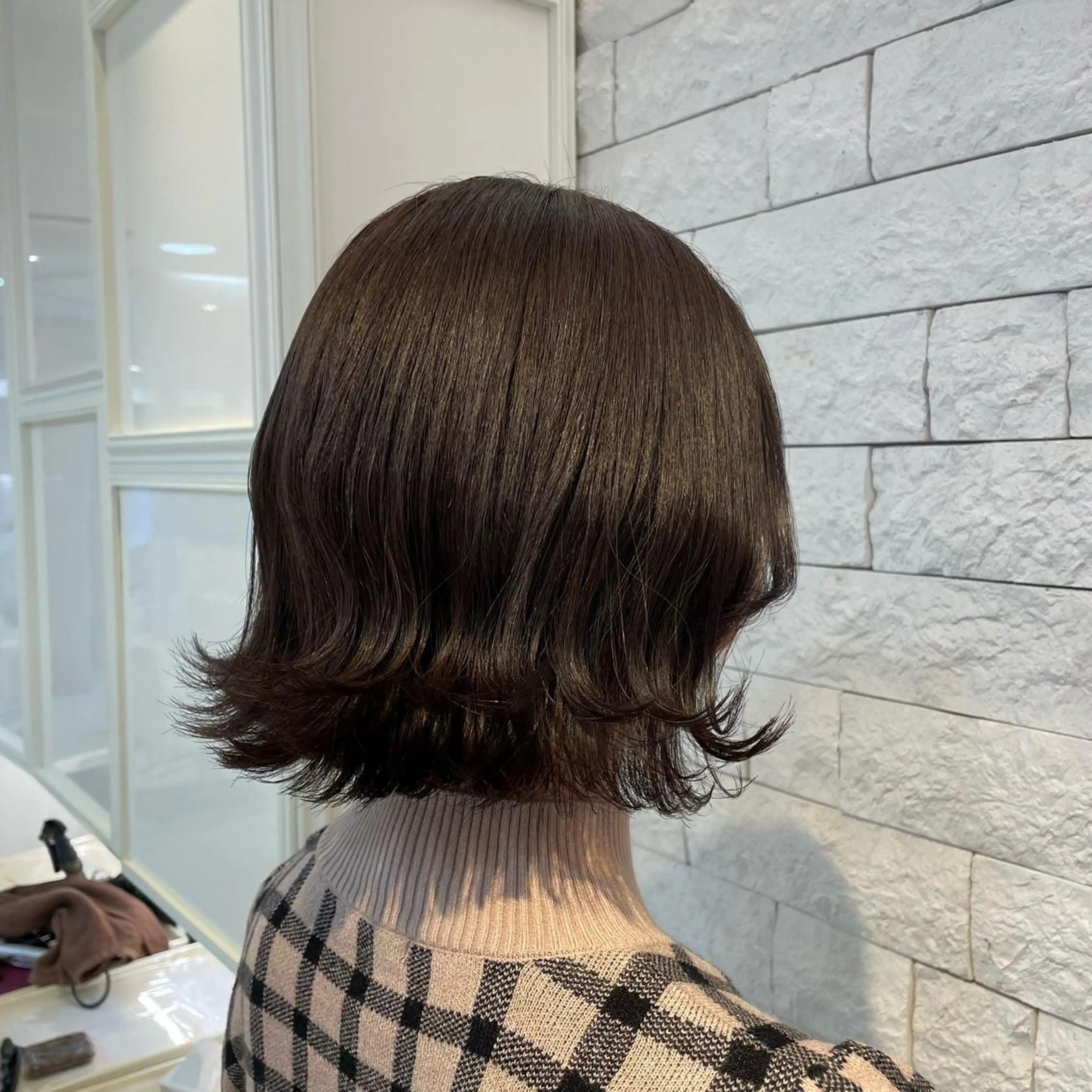 ミディアム カラー BiBi  藪 菜月のヘアスタイル