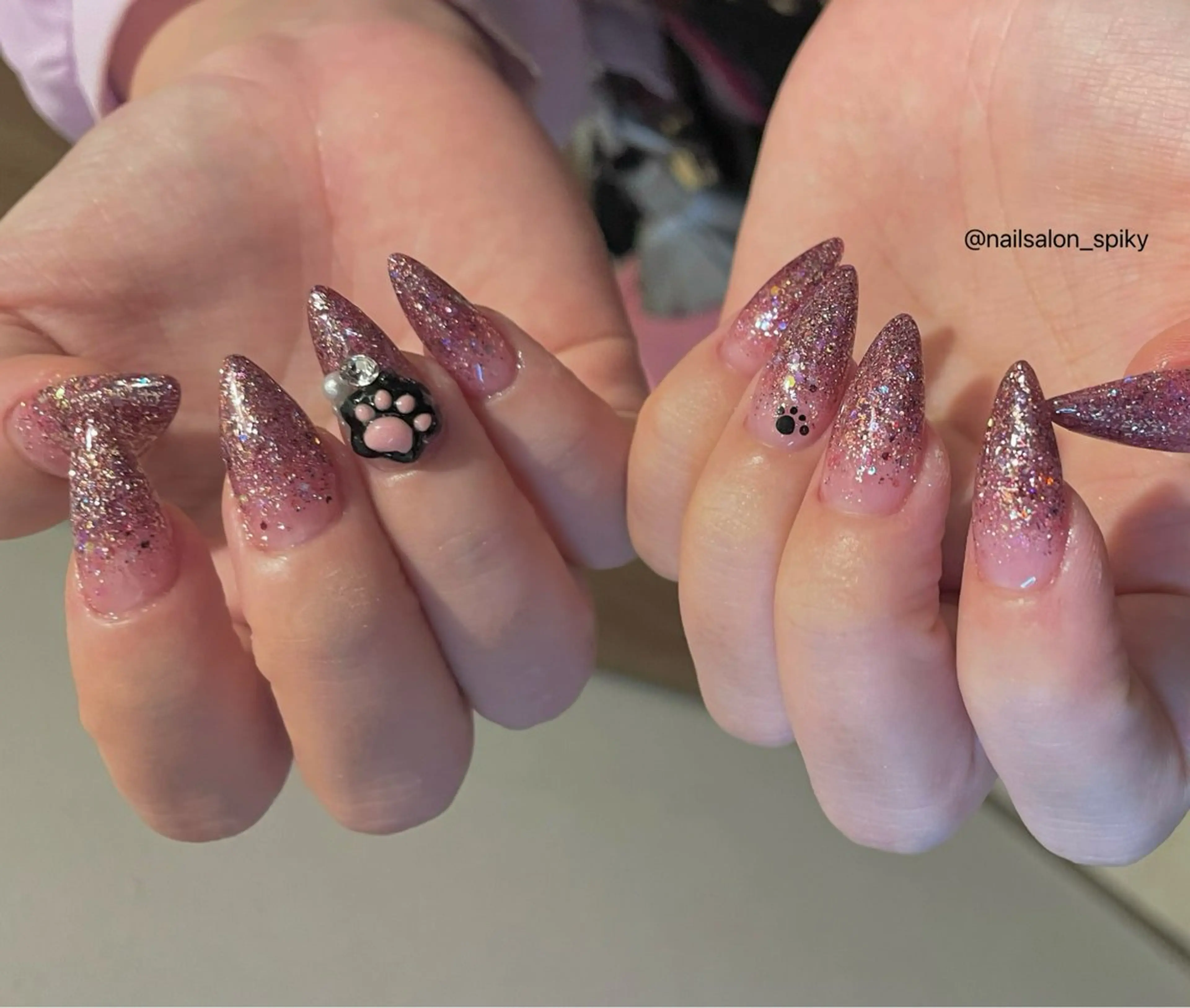 ネイル アートネイル Spiky とうげ ふうかのネイルデザイン