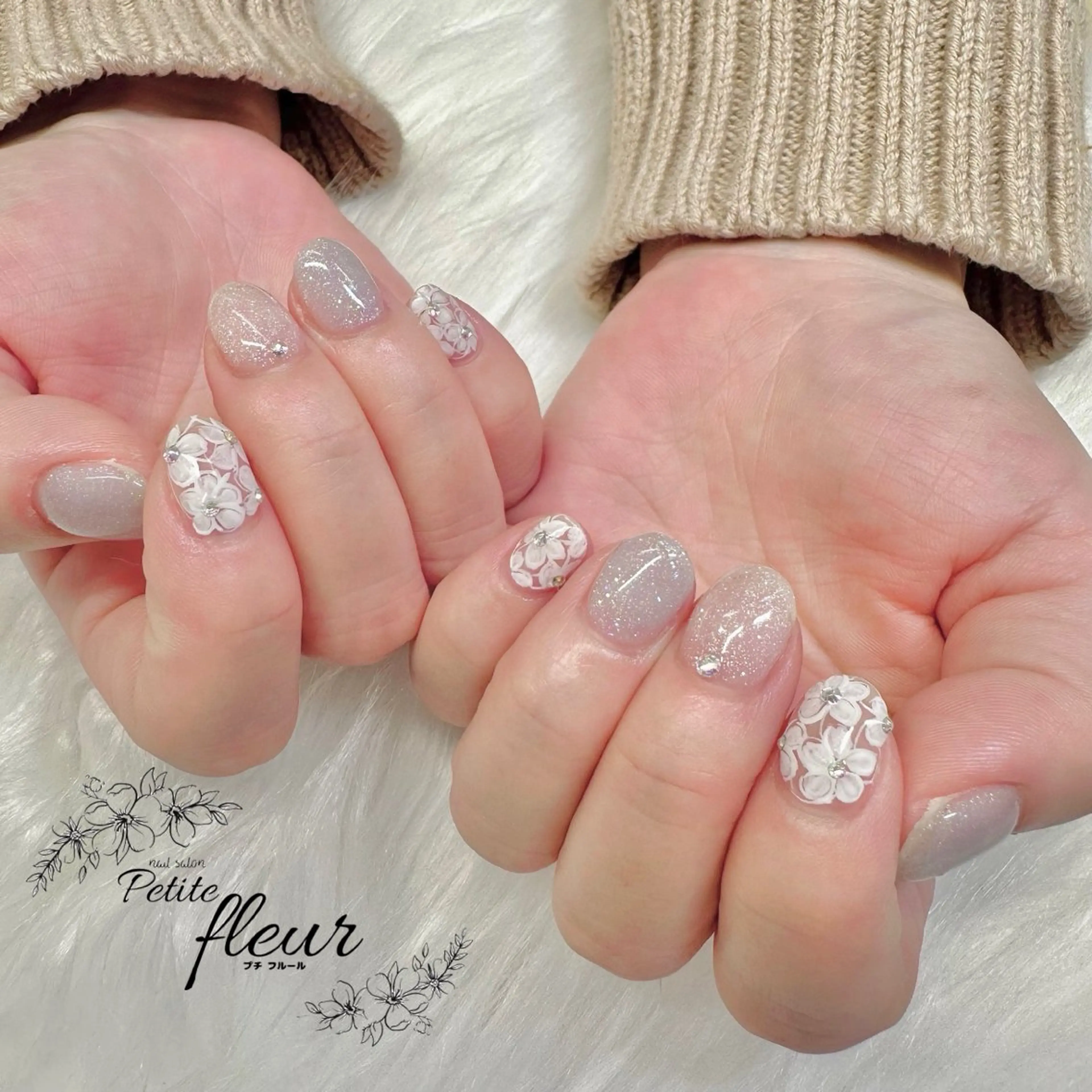 ネイル レース ❁⃘*。Petite fleur❁⃘*りさのネイルデザイン