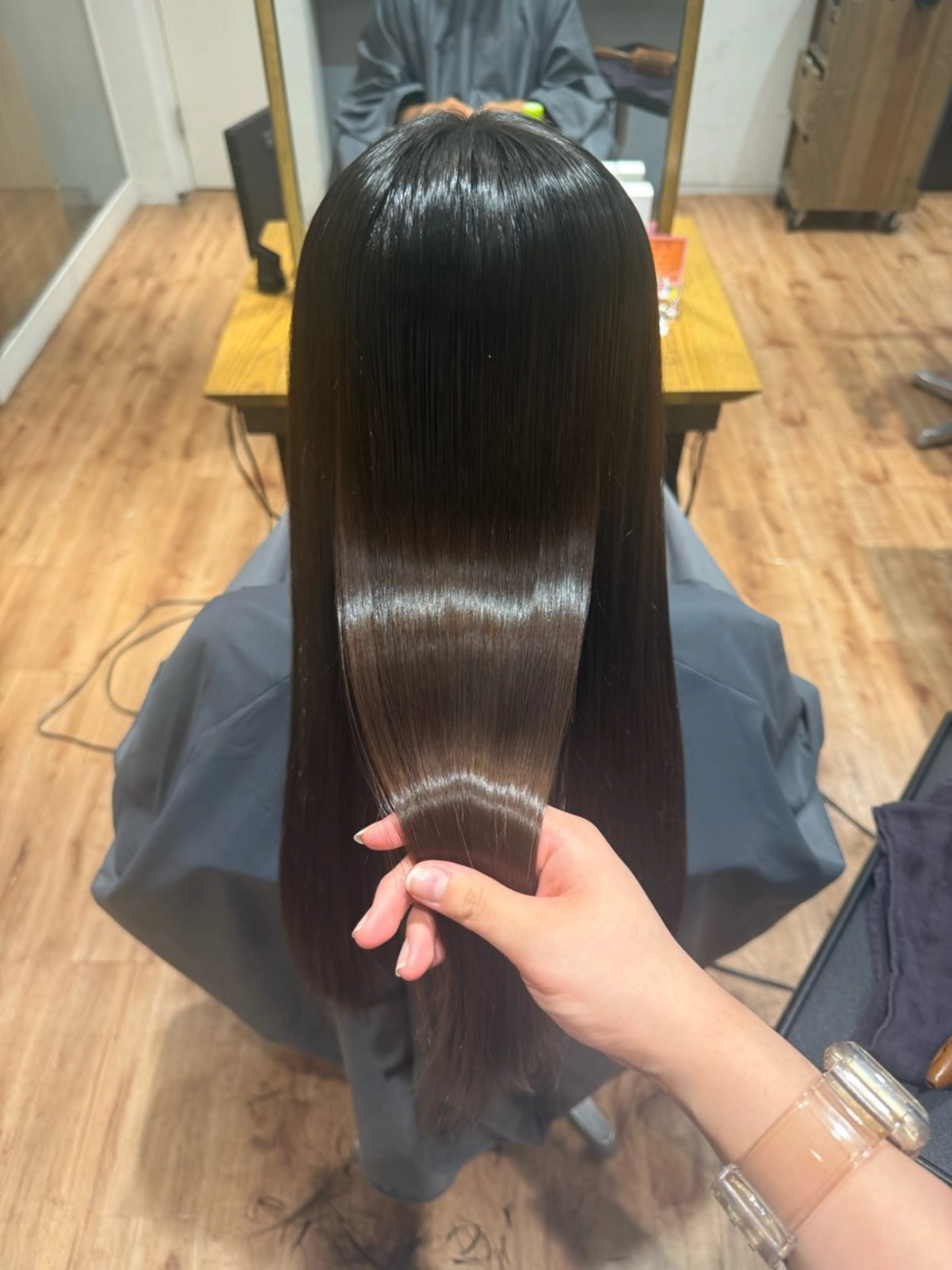 ロング 縮毛矯正 こすげ あさみのヘアスタイル