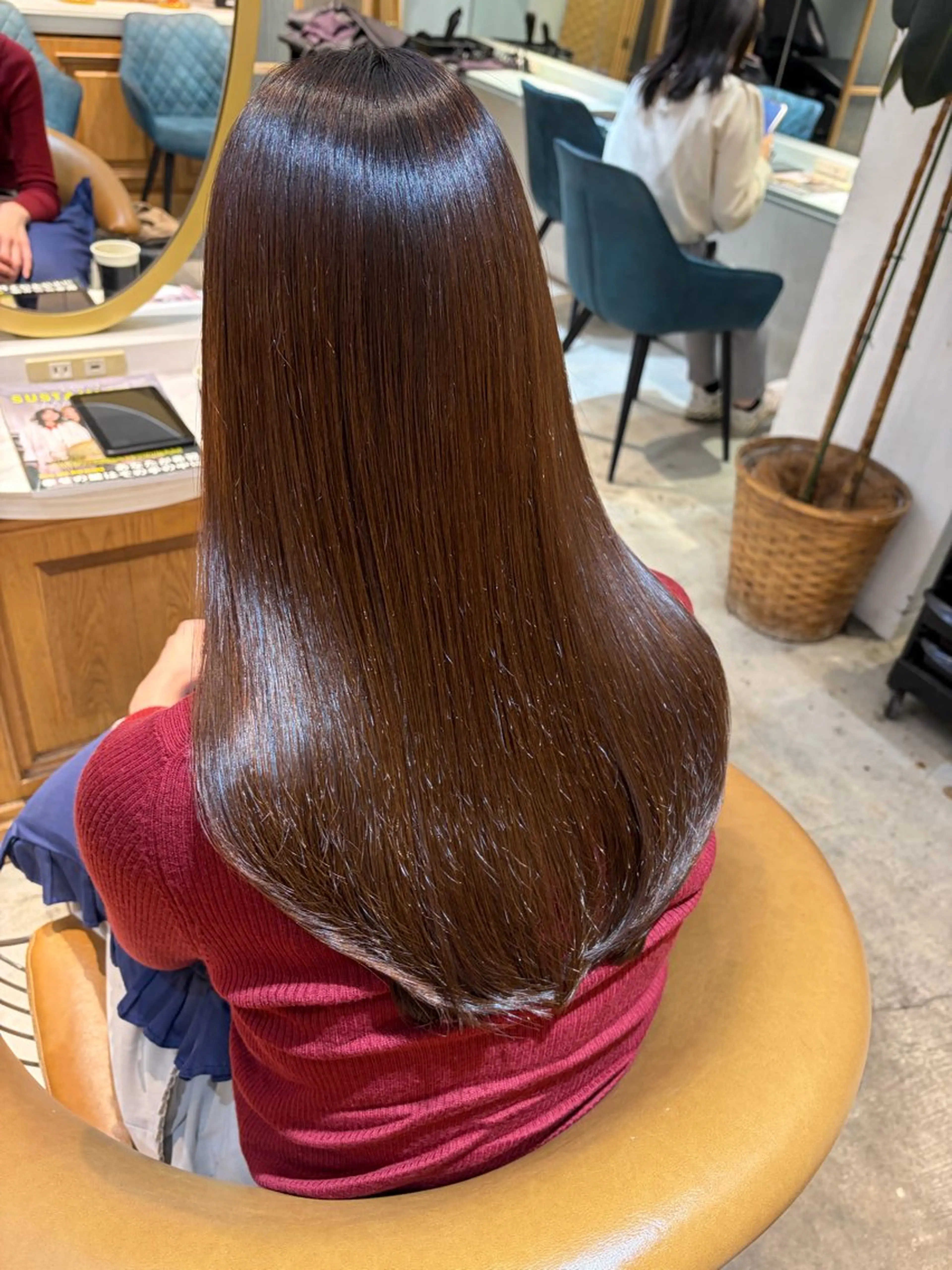 ロング 髪質改善 縮毛矯正 カット ヘアカラー トリートメント ヘアセット 髪質改善/ボブ /韓国/erikoのヘアスタイル