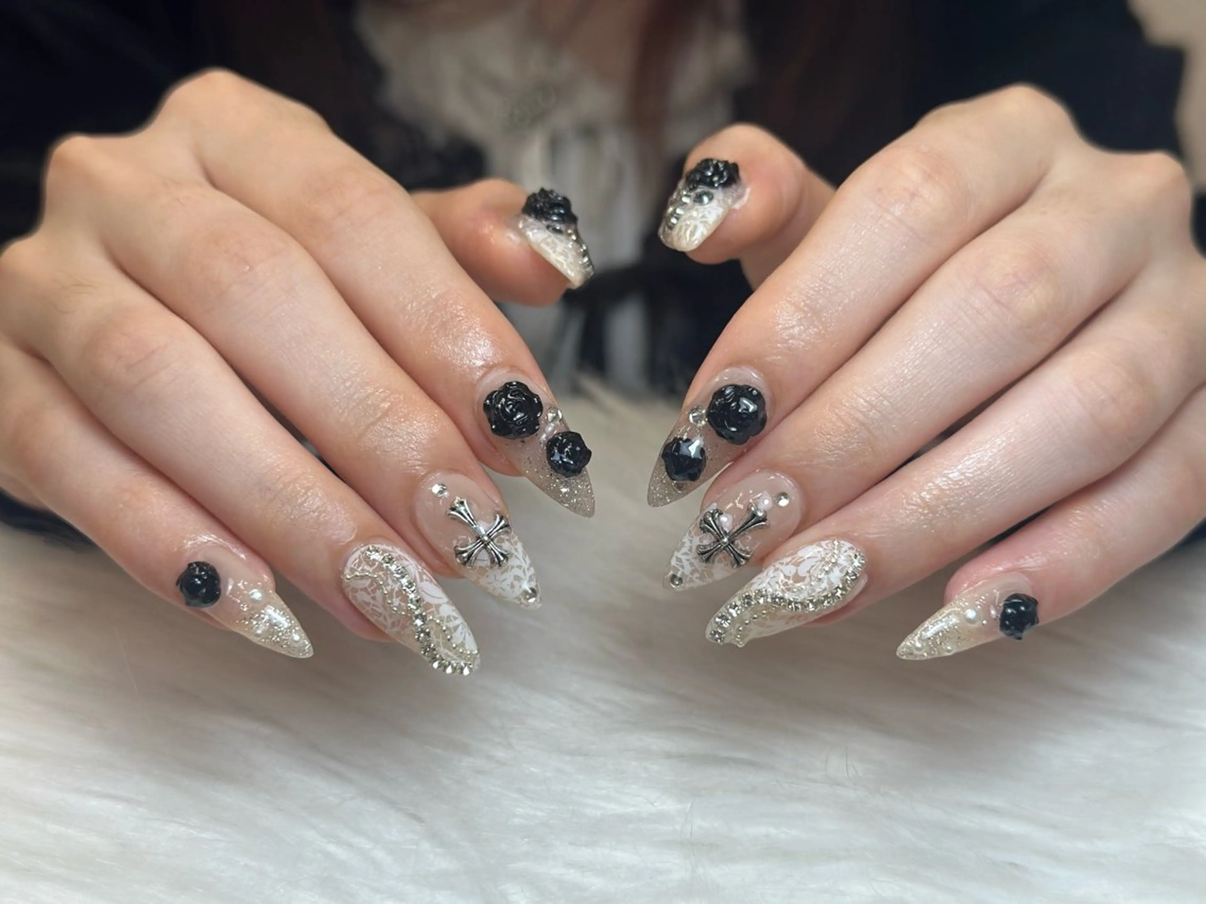 ネイル アートネイル ジェルネイル マグネットネイル ハンドネイル JennNail_ マオのネイルデザイン