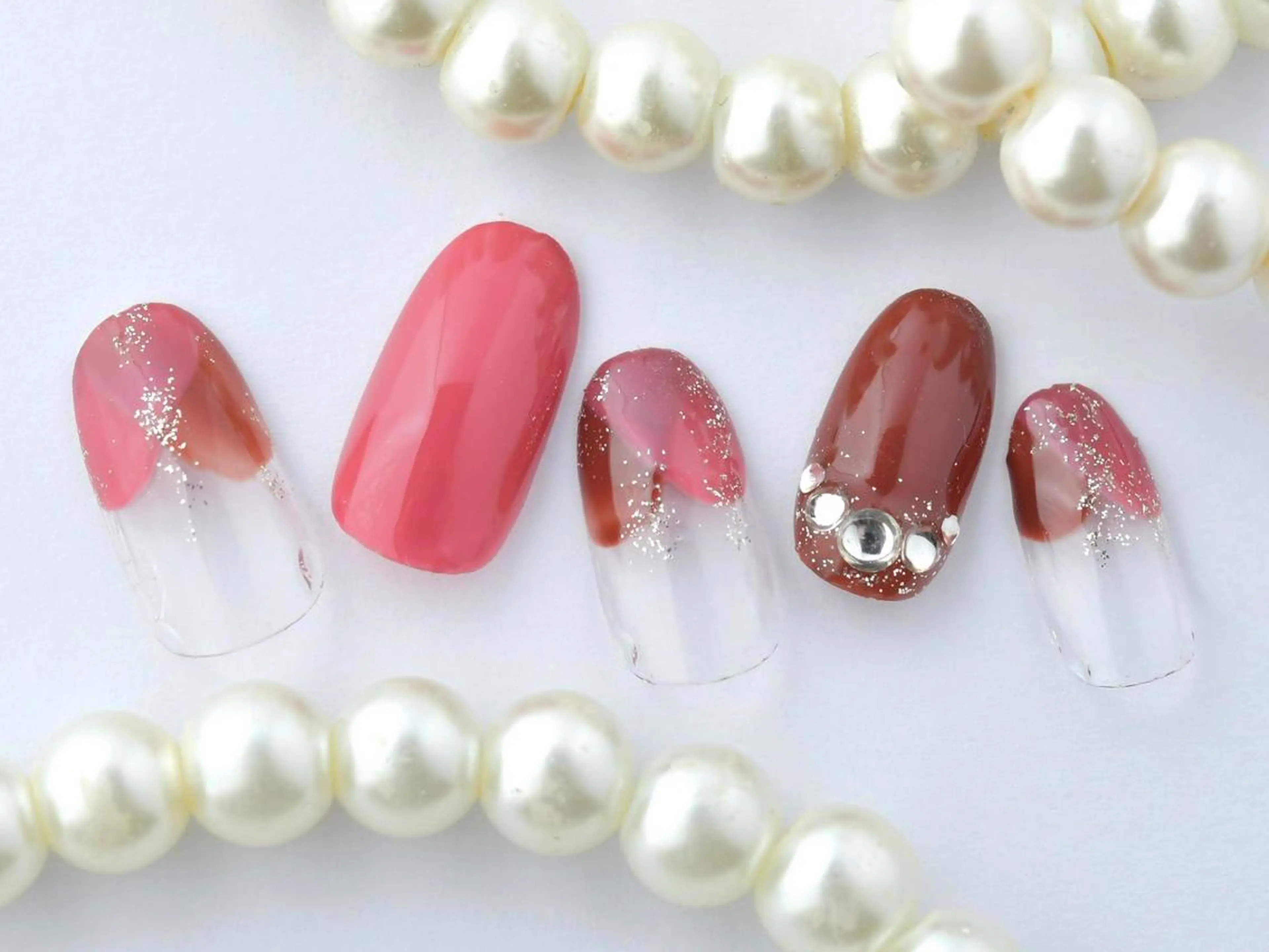 ネイル 桜ネイル クリアネイル フットネイル ジェルネイル キラキラネイル 💗🪽Tiary Nail🪽💗のネイルデザイン