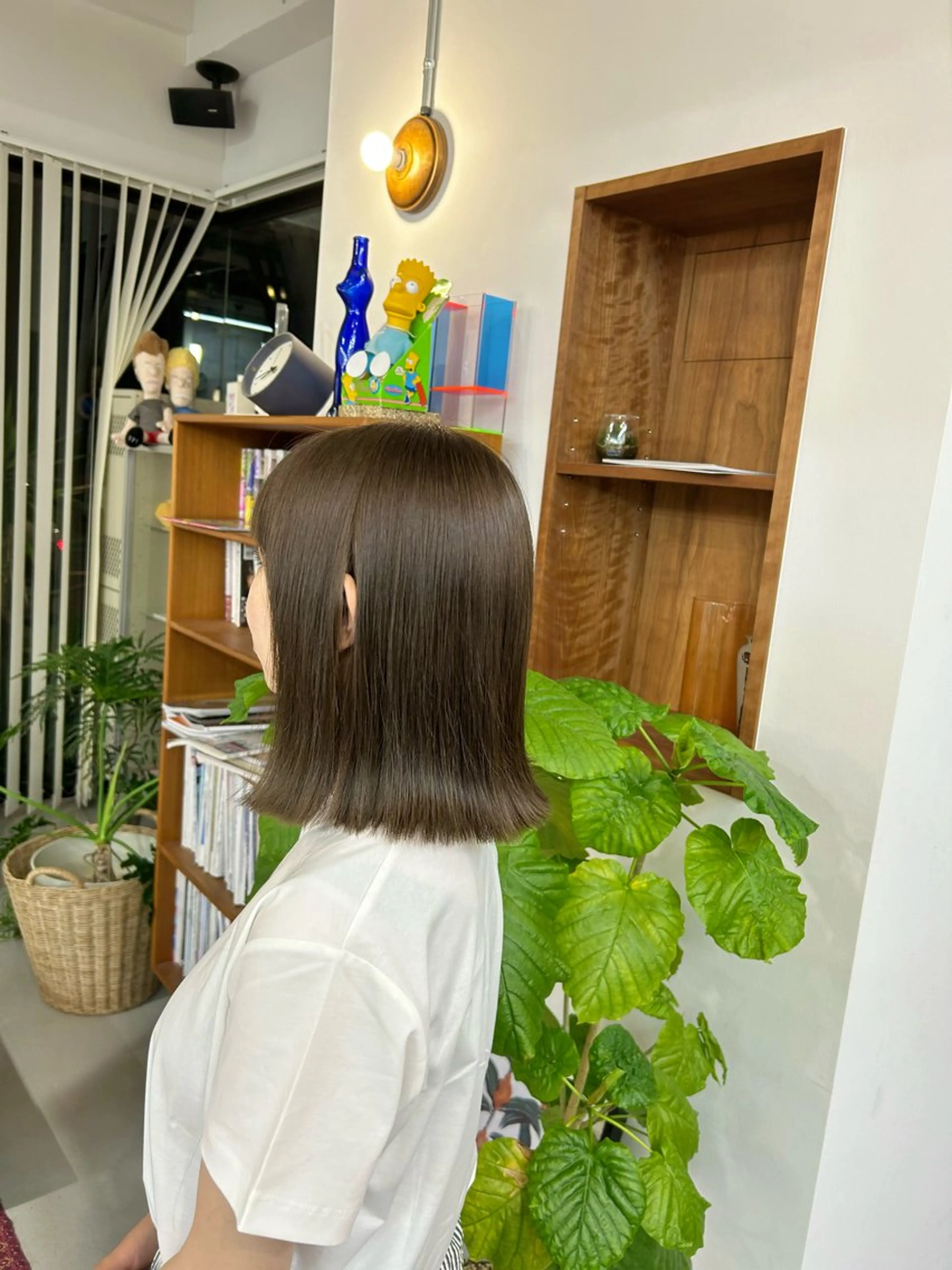 ミディアム カラー 藤原 あかりのヘアスタイル