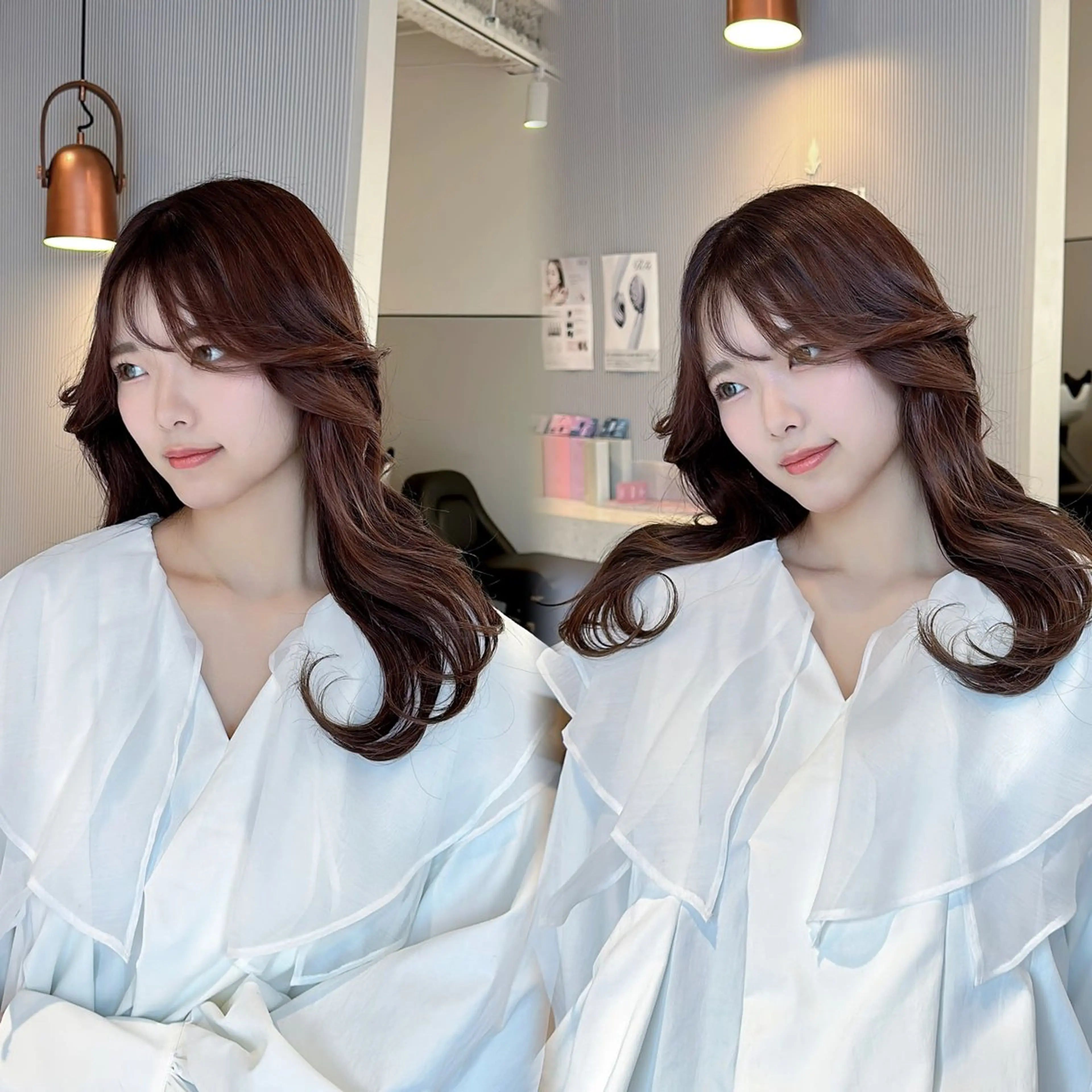 セミロング カラー emu所属・小顔カット/レイヤー 美髪特化/千葉中央のヘアスタイル