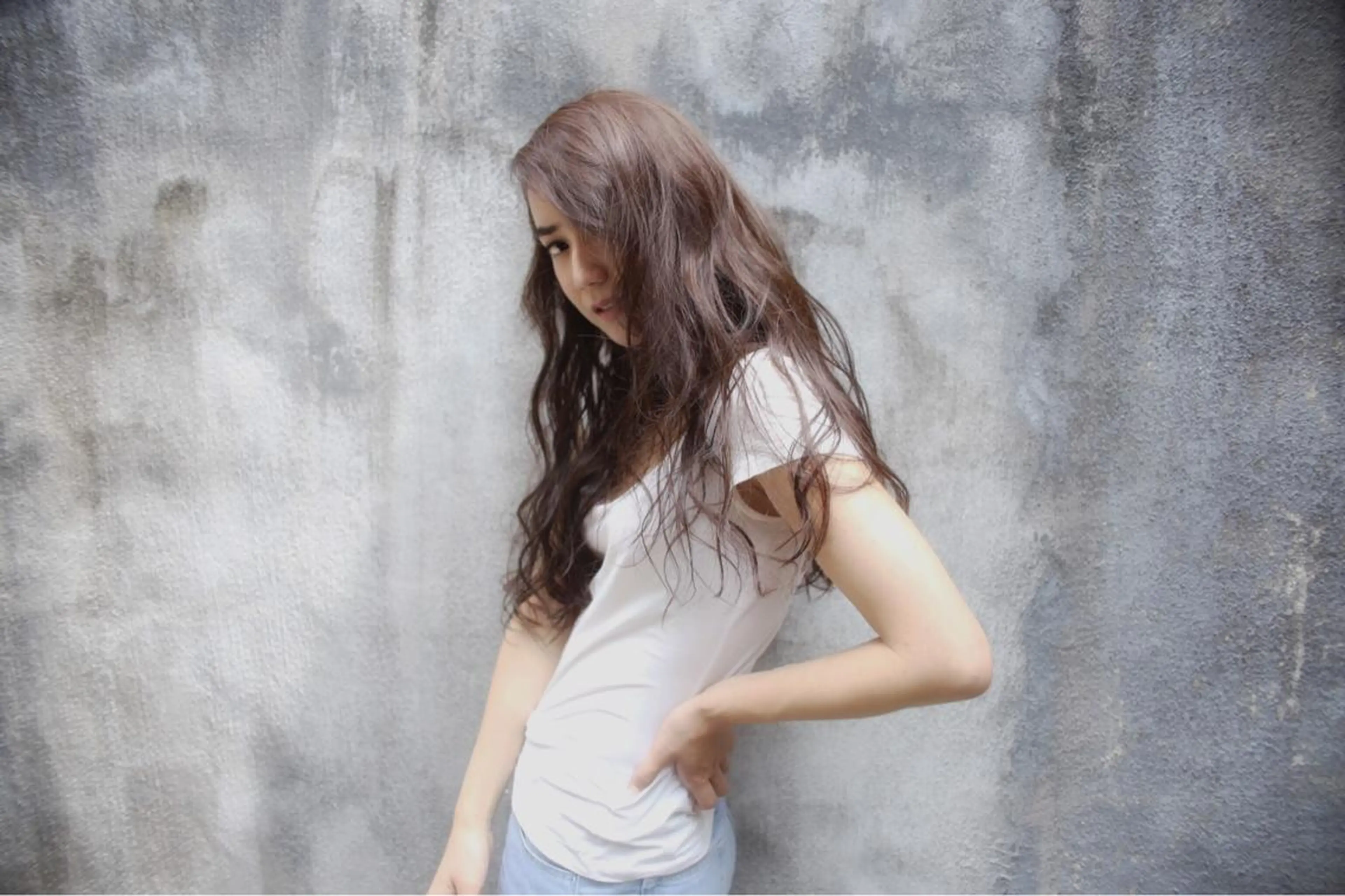 ロング カラー vato マンツーマンサロンのヘアスタイル