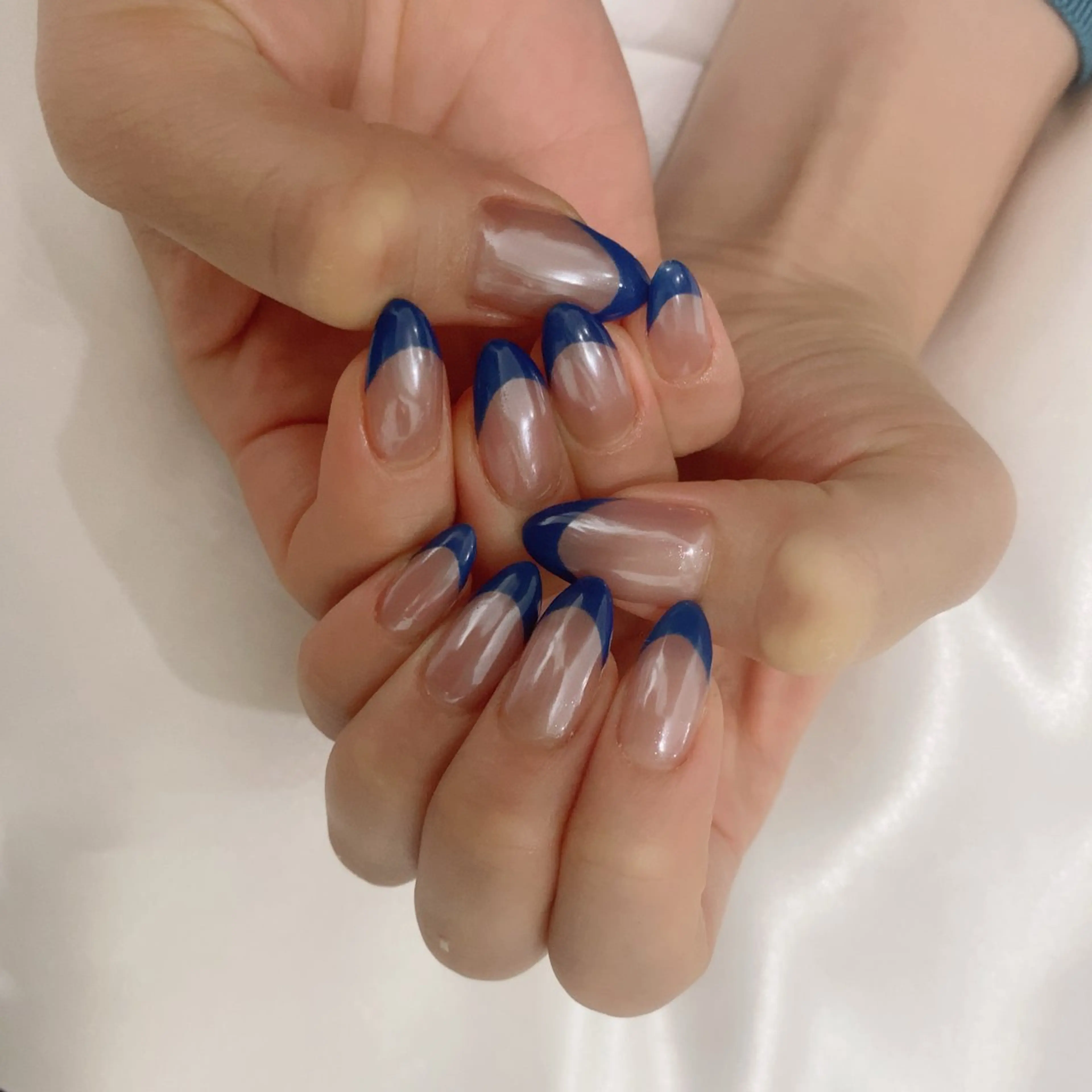 ネイル ミラーネイル ホワイト ハンドネイル SOL NAILのネイルデザイン