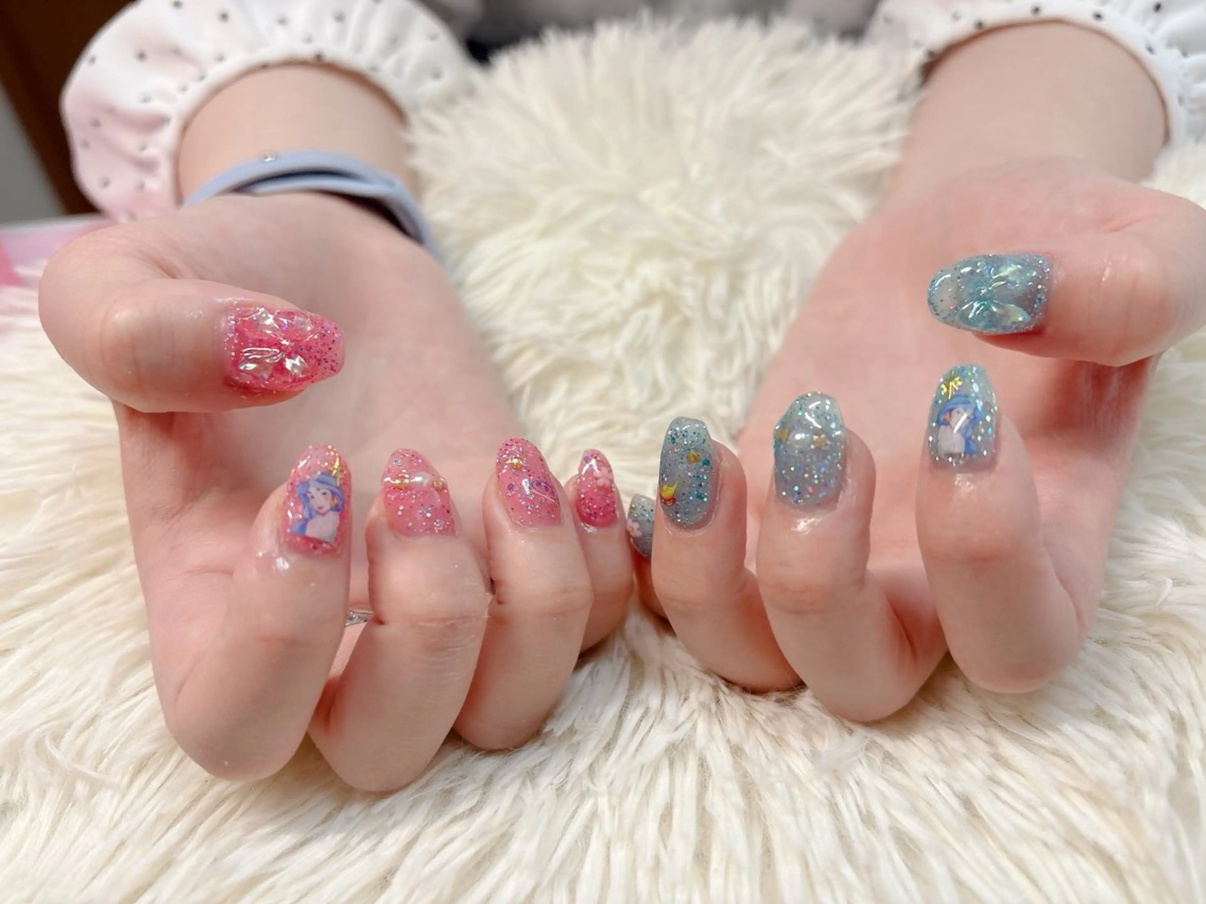 ネイル ハンドネイル パッチリオメメ Lianaのネイルデザイン